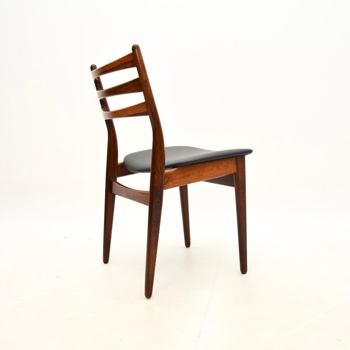 Set of Six Danish Vintage Dining Chairs For Sale 3