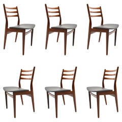 Set of Six Danish Vintage Dining Chairs