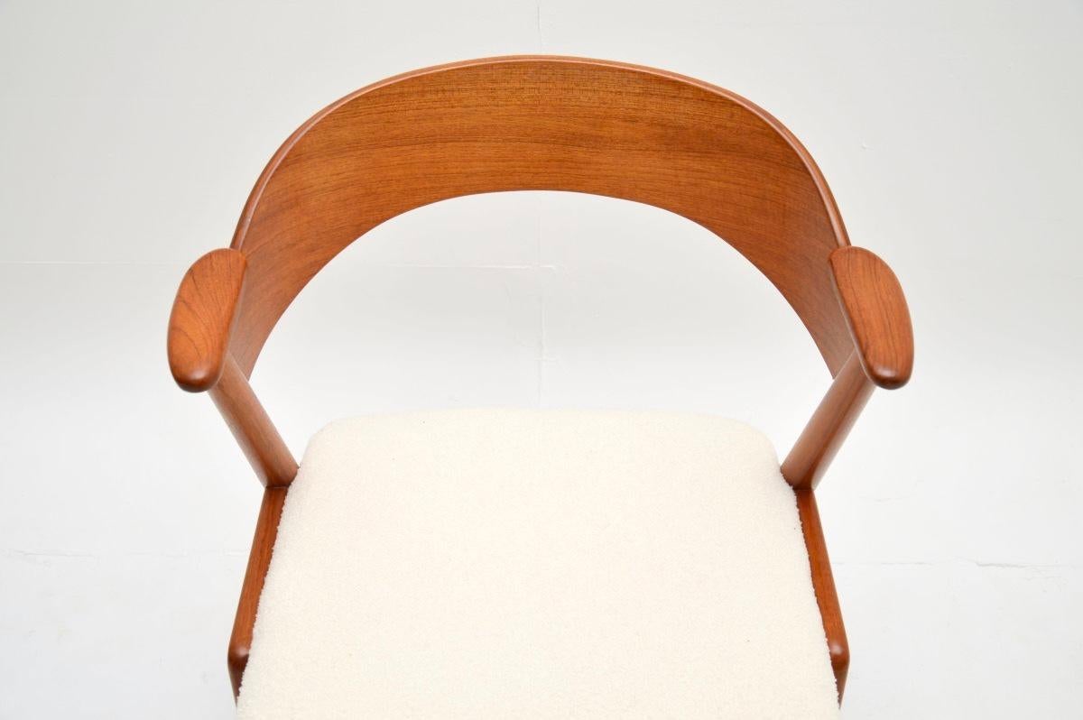 Set di sei sedie da pranzo in teak danese vintage di Korup Stolefabrik in vendita 6
