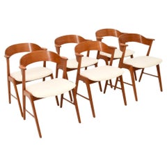 Set of Six Danish Vintage Teak Dining Chairs by Korup Stolefabrik