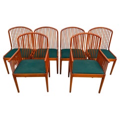 Set of Six Davis Allen for Knoll Studio "Exeter" Dining Chairs
