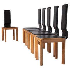 Set of Six "De Nos" Chairs by Angelo Mangiarotti for Skipper, Italy, 1970s.