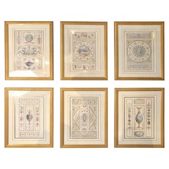 Set of Six Decorative Engravings Late 18th Century after Michelangelo Pergolesi