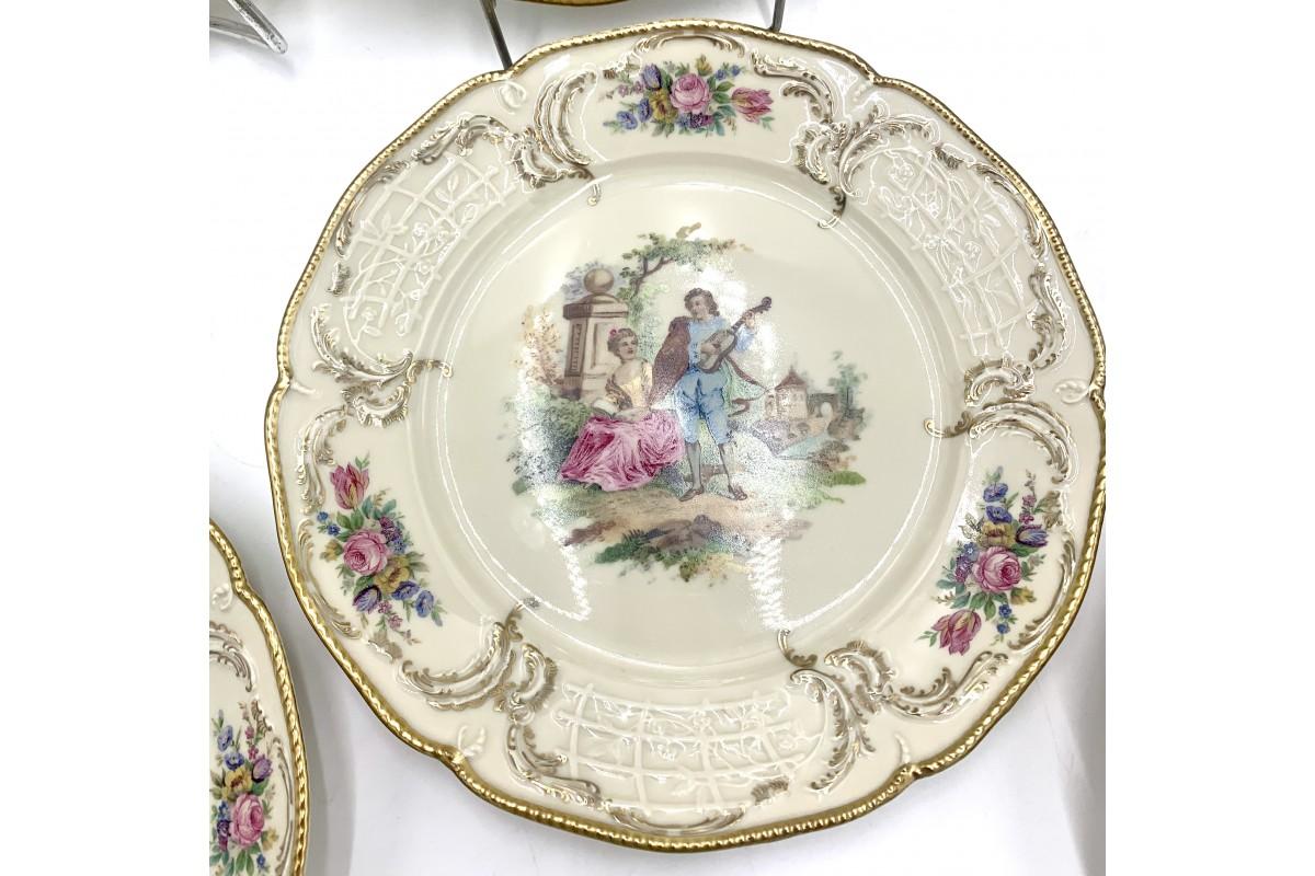Mid-Century Modern Set of Six Decorative Plates, Rosenthal Sanssouci