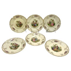 Set of Six Decorative Plates, Rosenthal Sanssouci