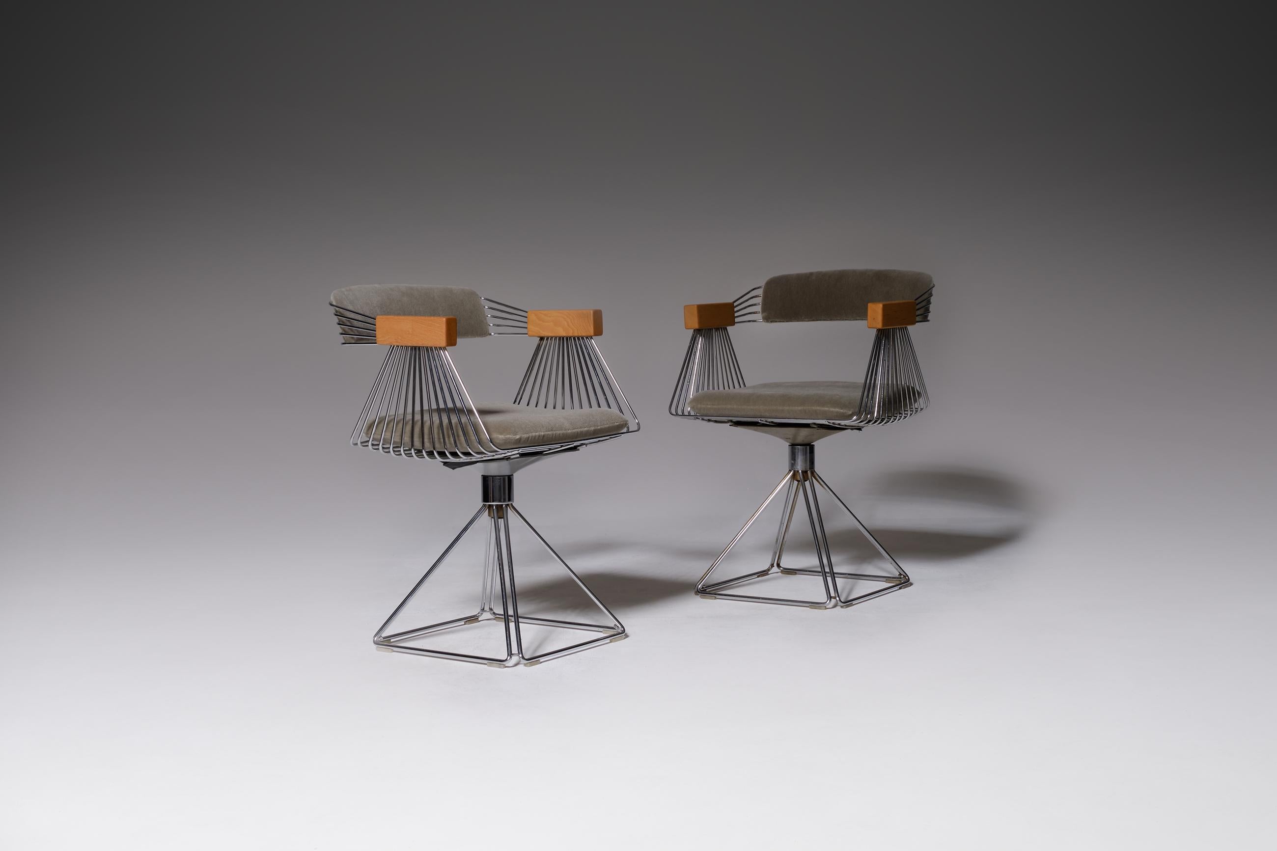 Set of Six ‘Delta’ Chairs by Rudi Verelst, 1971 In Good Condition In Rotterdam, NL
