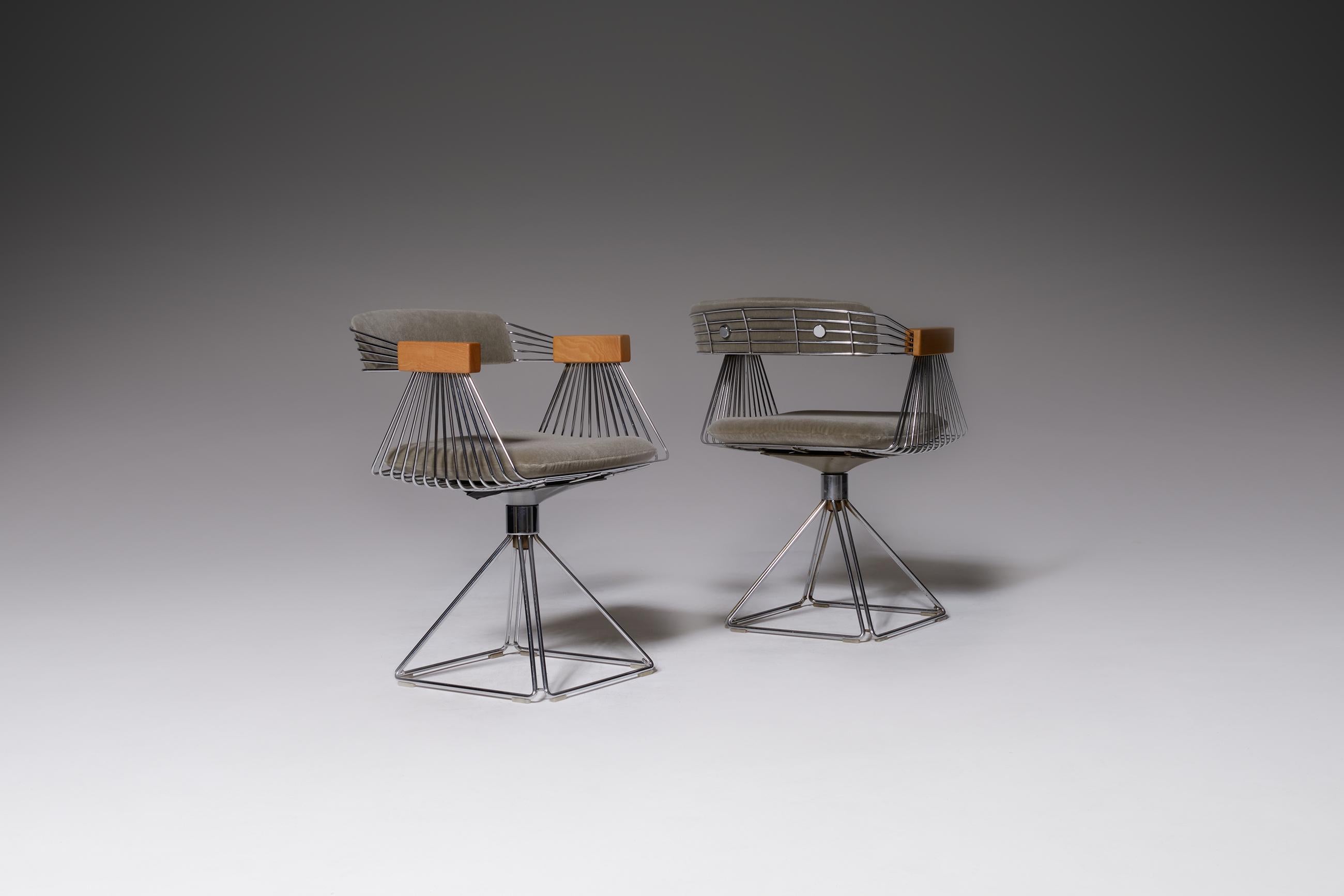 20th Century Set of Six ‘Delta’ Chairs by Rudi Verelst, 1971