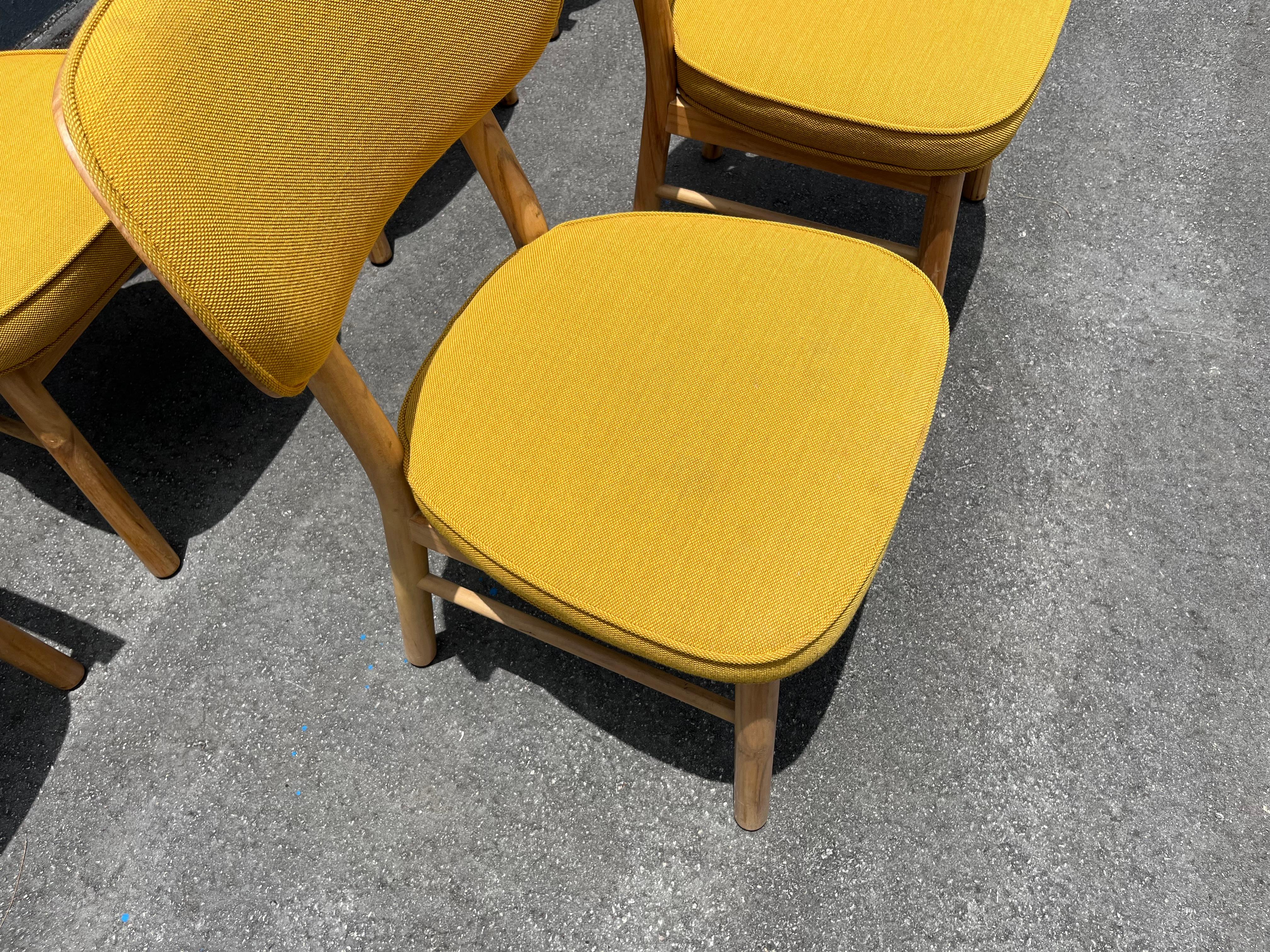 Set di sei sedie da pranzo di design in vendita 8