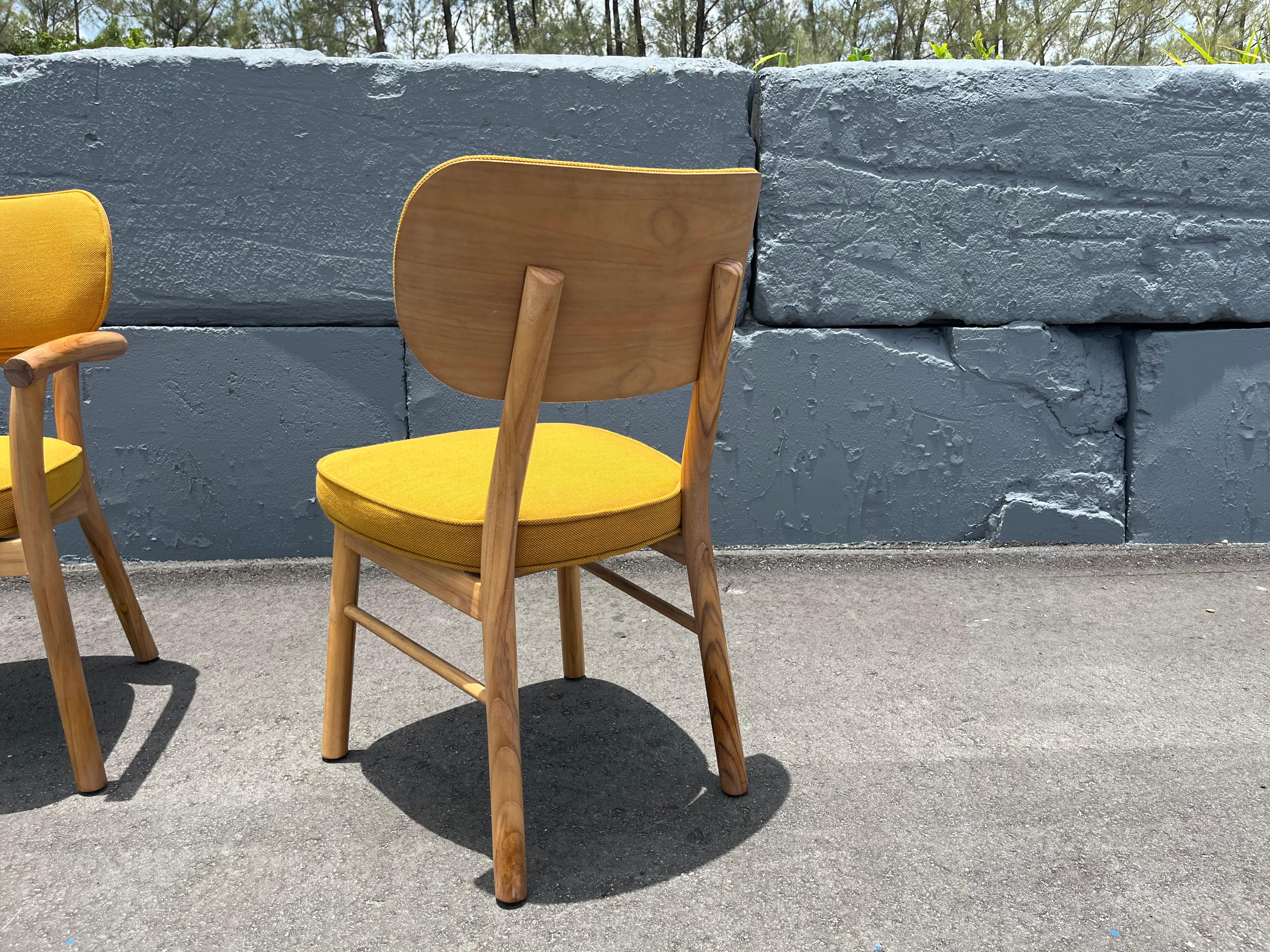 Set di sei sedie da pranzo di design in vendita 9