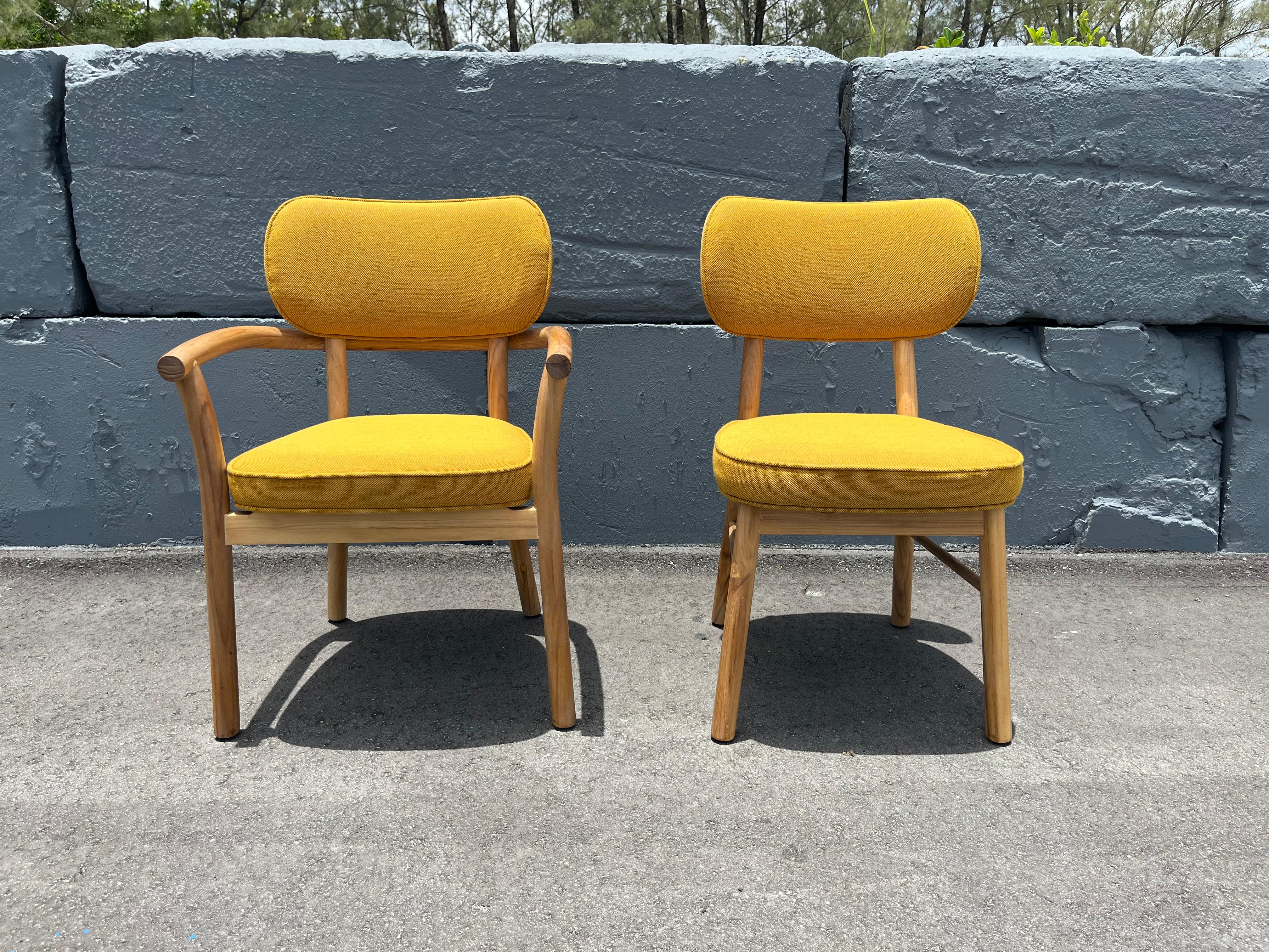 Set di sei sedie da pranzo di design In condizioni buone in vendita a Miami, FL