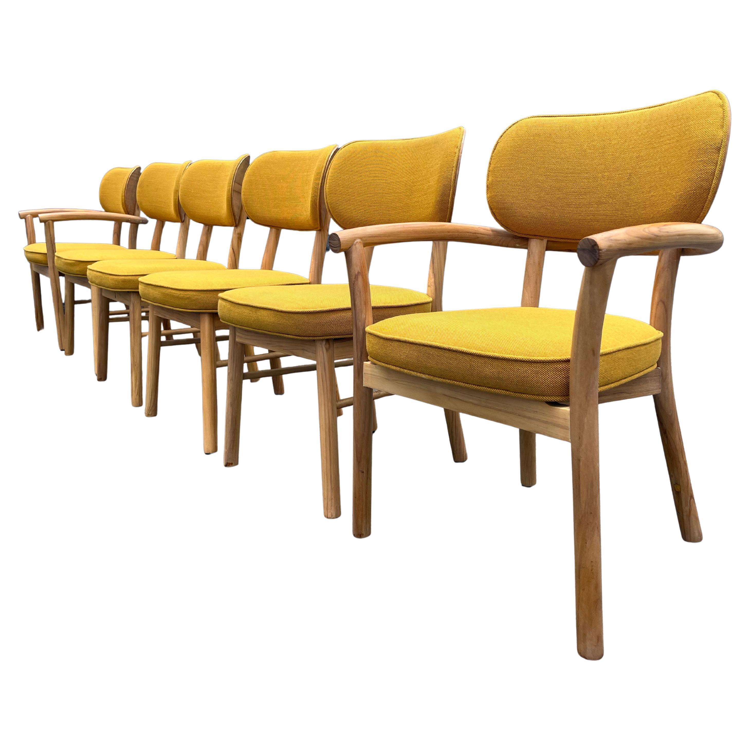 Set di sei sedie da pranzo di design