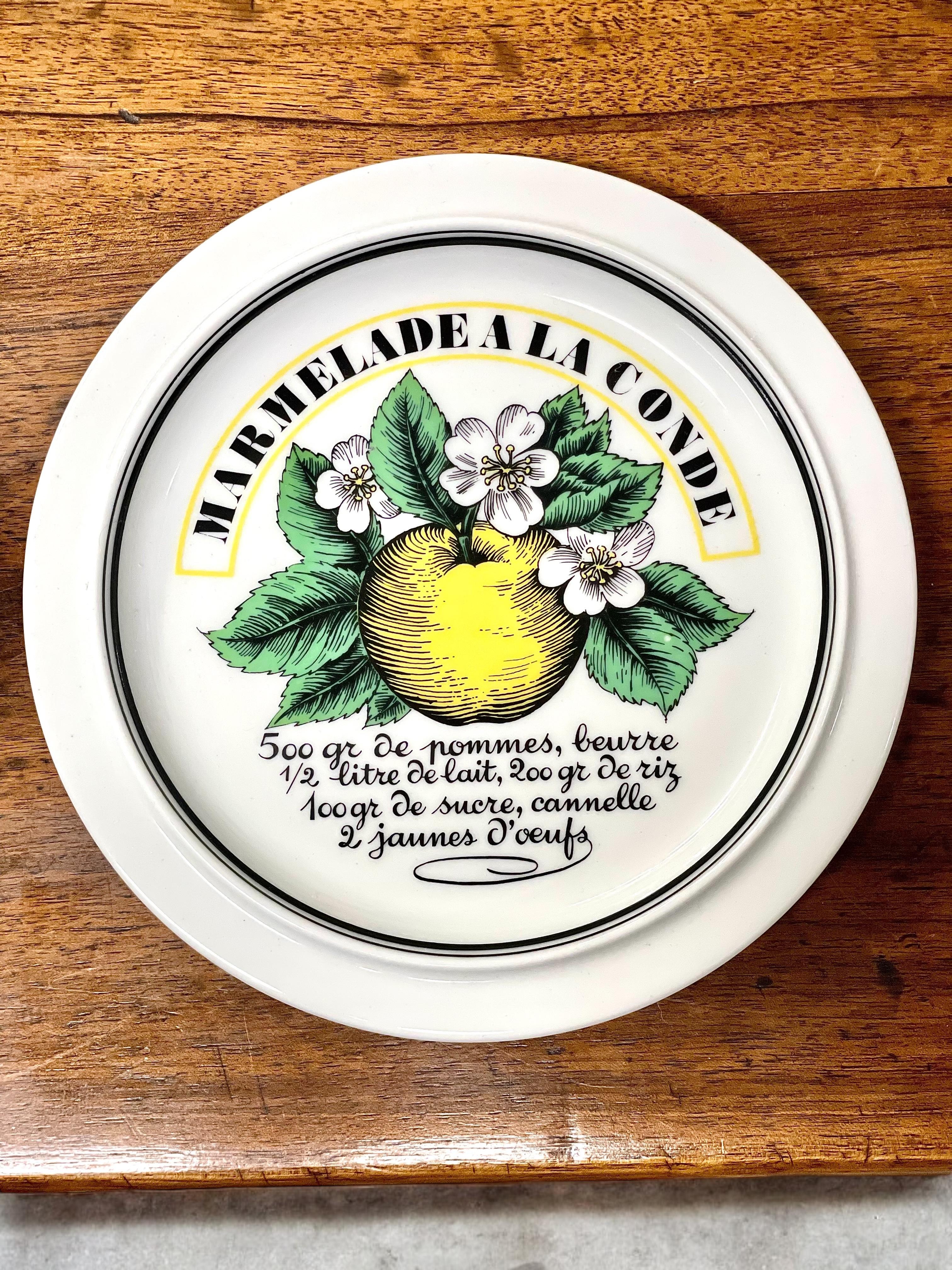 Set of Six Dessert Plates by Porcelaine d’Auteuil, Paris For Sale 2