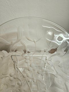 Set of Six Dessert Plates Lalique Decor Mui