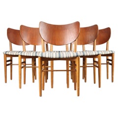Set of Six Dining Chairs by Niels Eva and Koppel