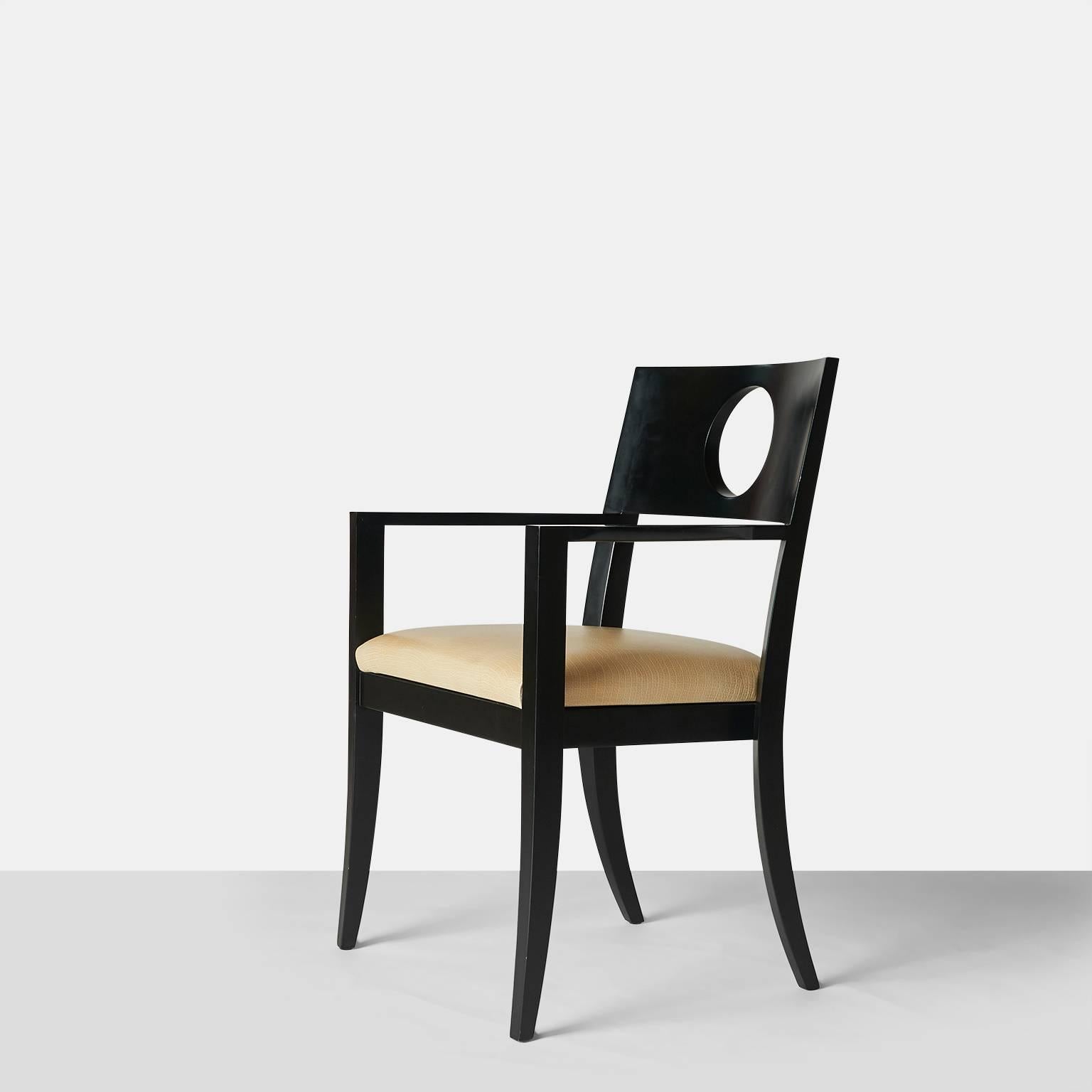 Postmoderne Ensemble de six fauteuils de salle à manger par Michael Graves en vente
