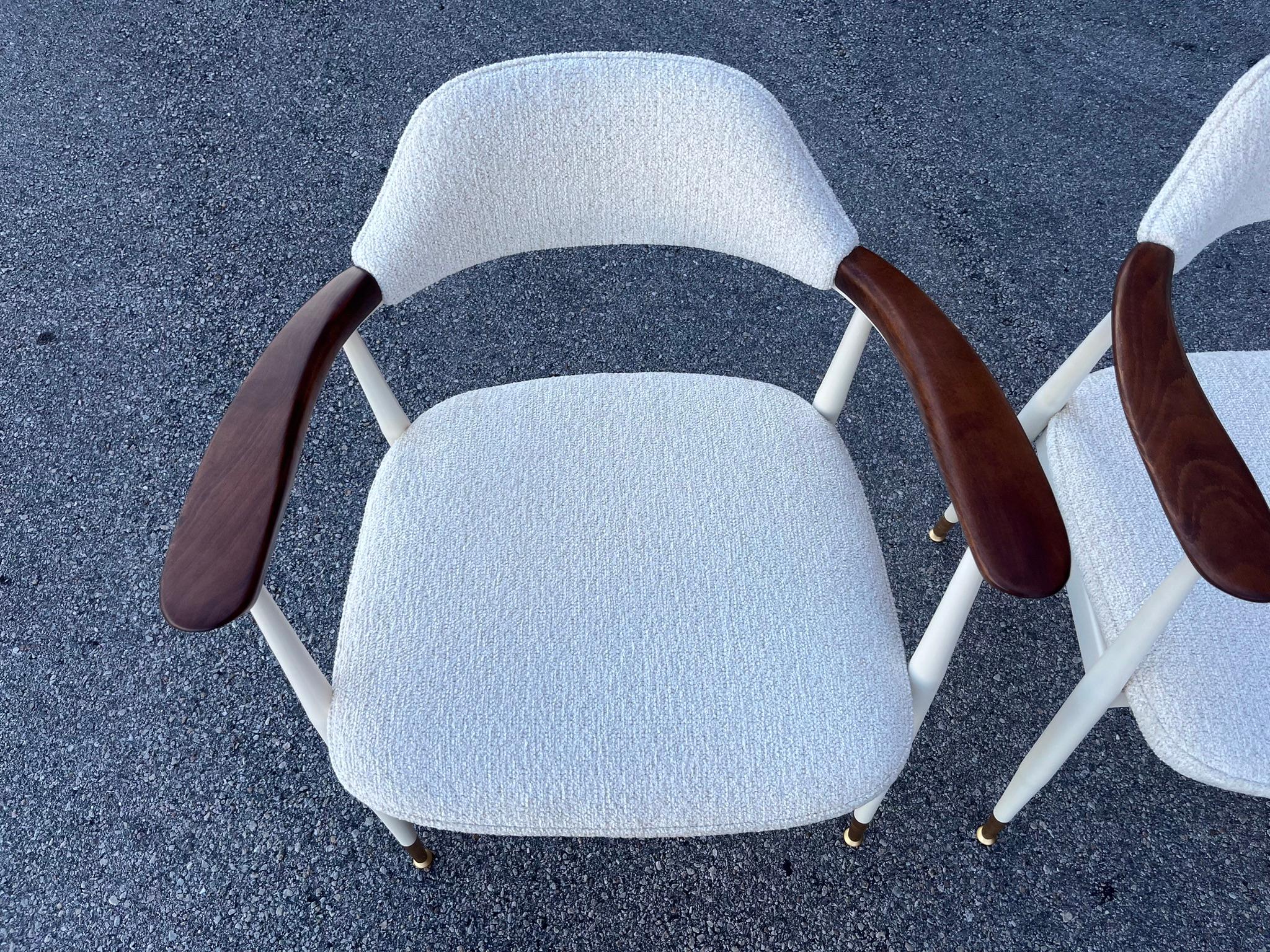 Satz von sechs Esszimmerstühlen im Stil von Hans Wegner, USA 1960er Jahre im Angebot 4