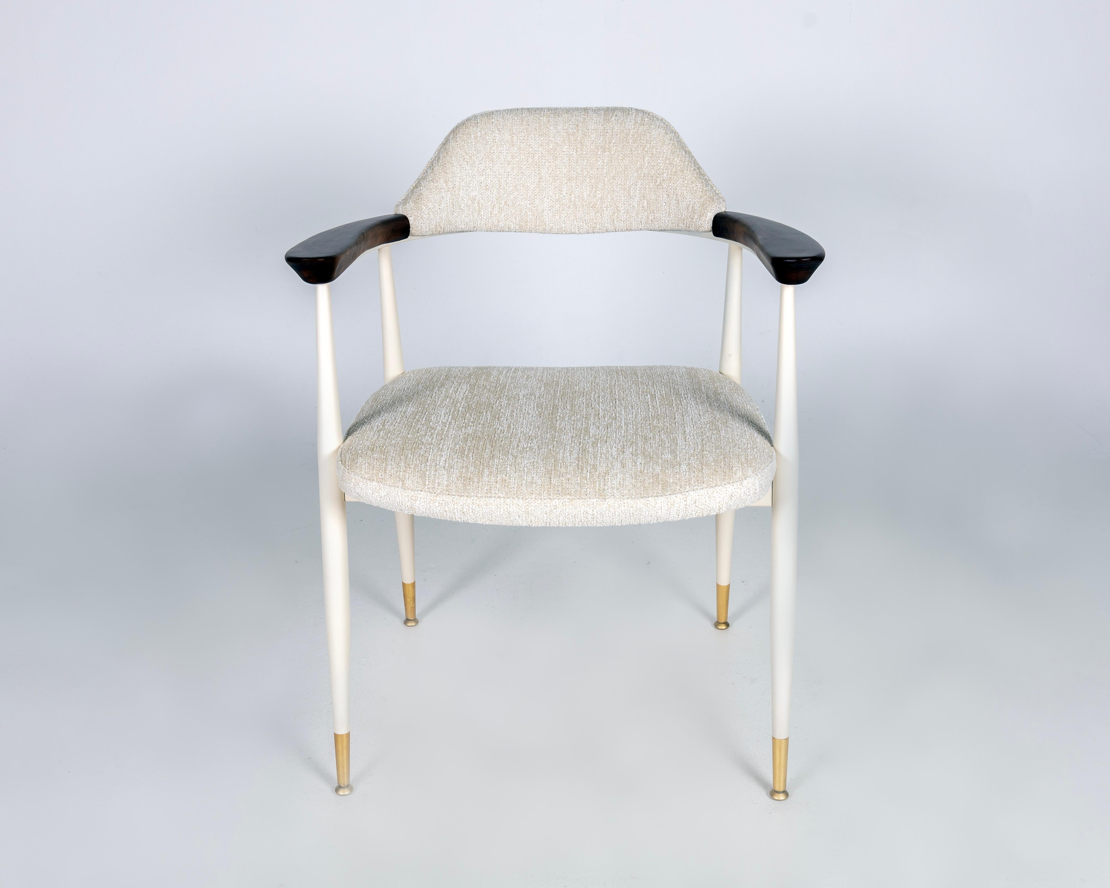 Satz von sechs Esszimmerstühlen im Stil von Hans Wegner, USA 1960er Jahre im Angebot 8