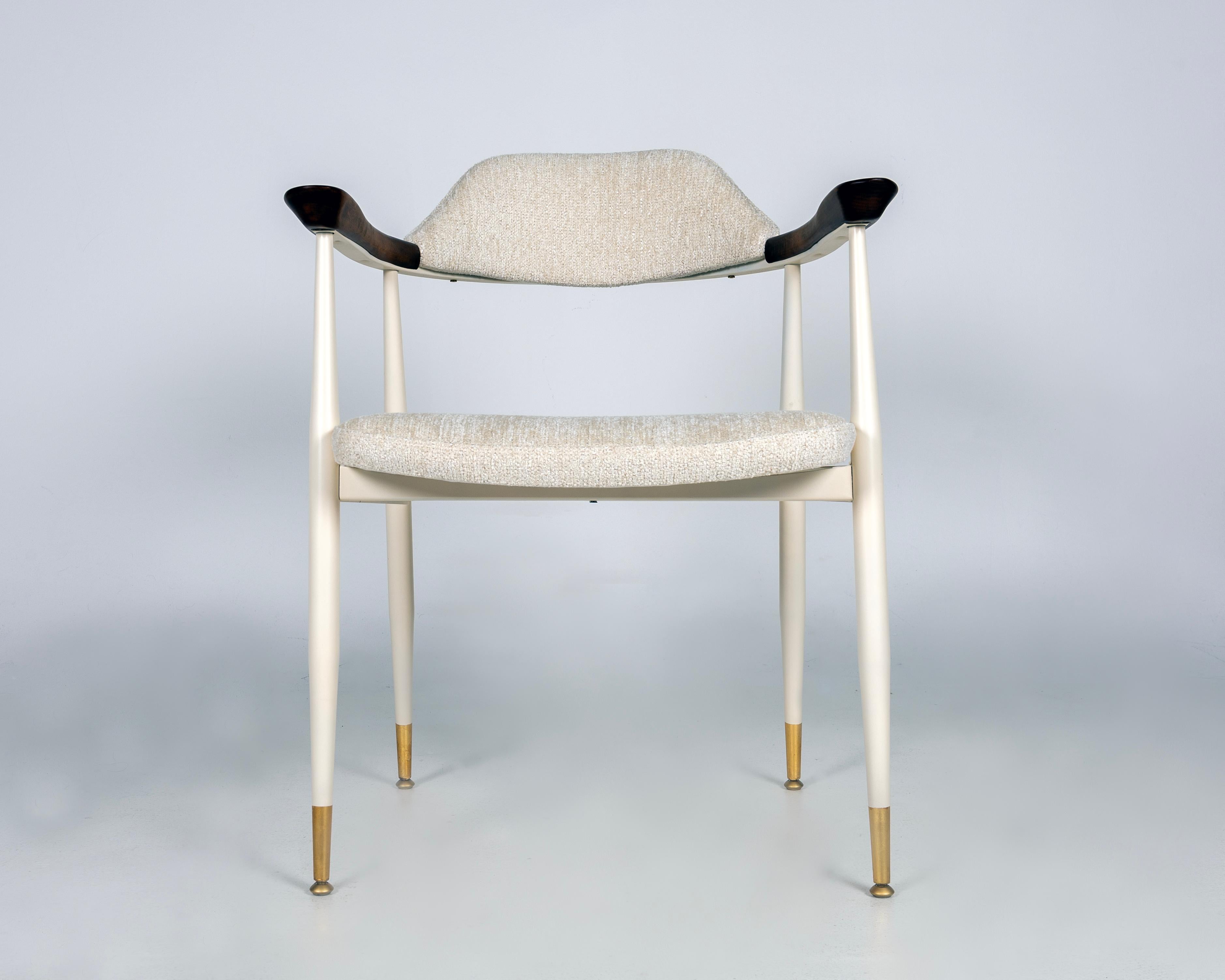 Satz von sechs Esszimmerstühlen im Stil von Hans Wegner, USA 1960er Jahre im Angebot 11