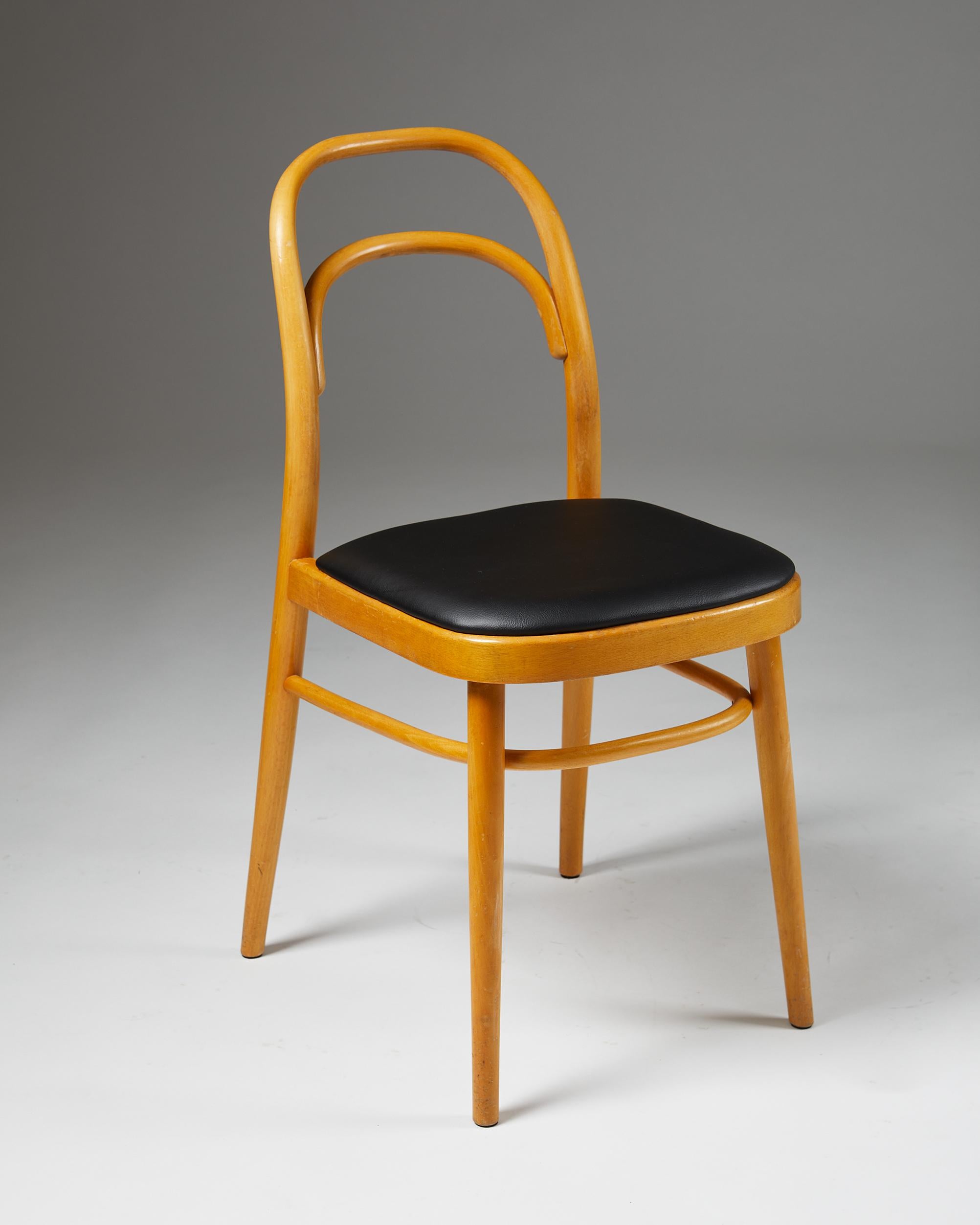 Ensemble de six chaises de salle à manger, Anonymous Bon état - En vente à Stockholm, SE