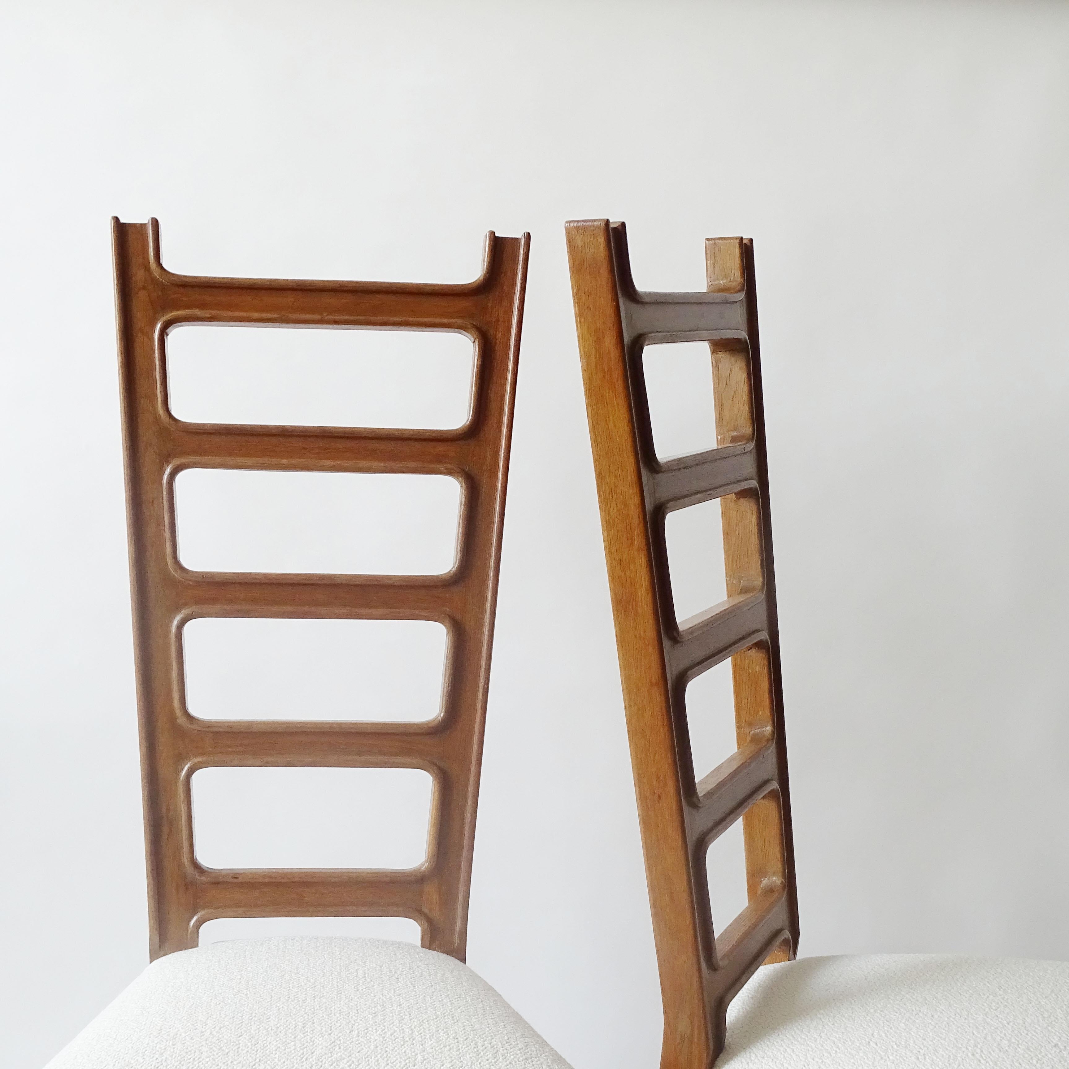 Set of six dining chairs attributed to Gio Ponti, Italy 1940s For Sale 3