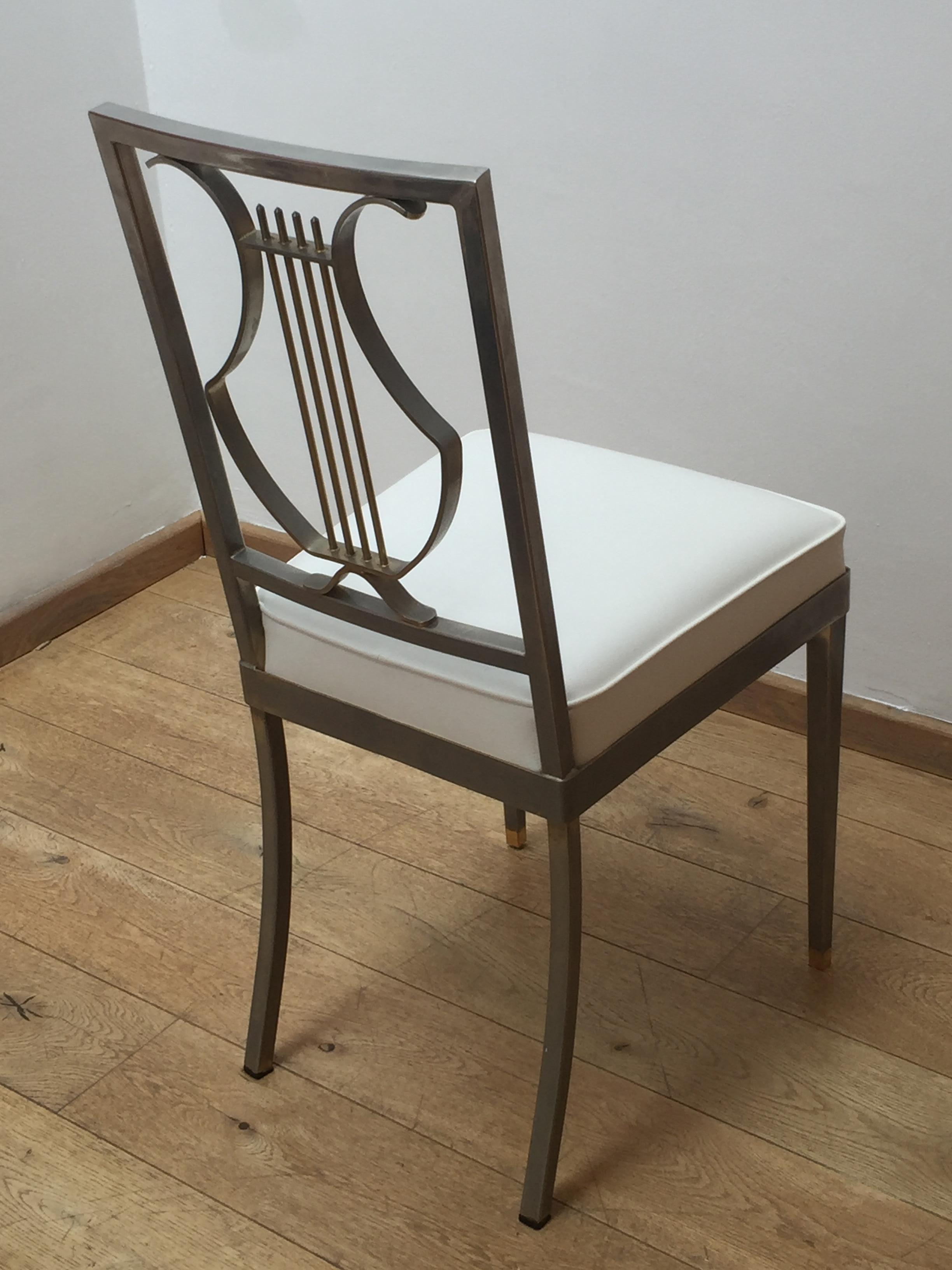 Set of Six Dining Chairs, Attributed to Maison Jansen, 1970s 2