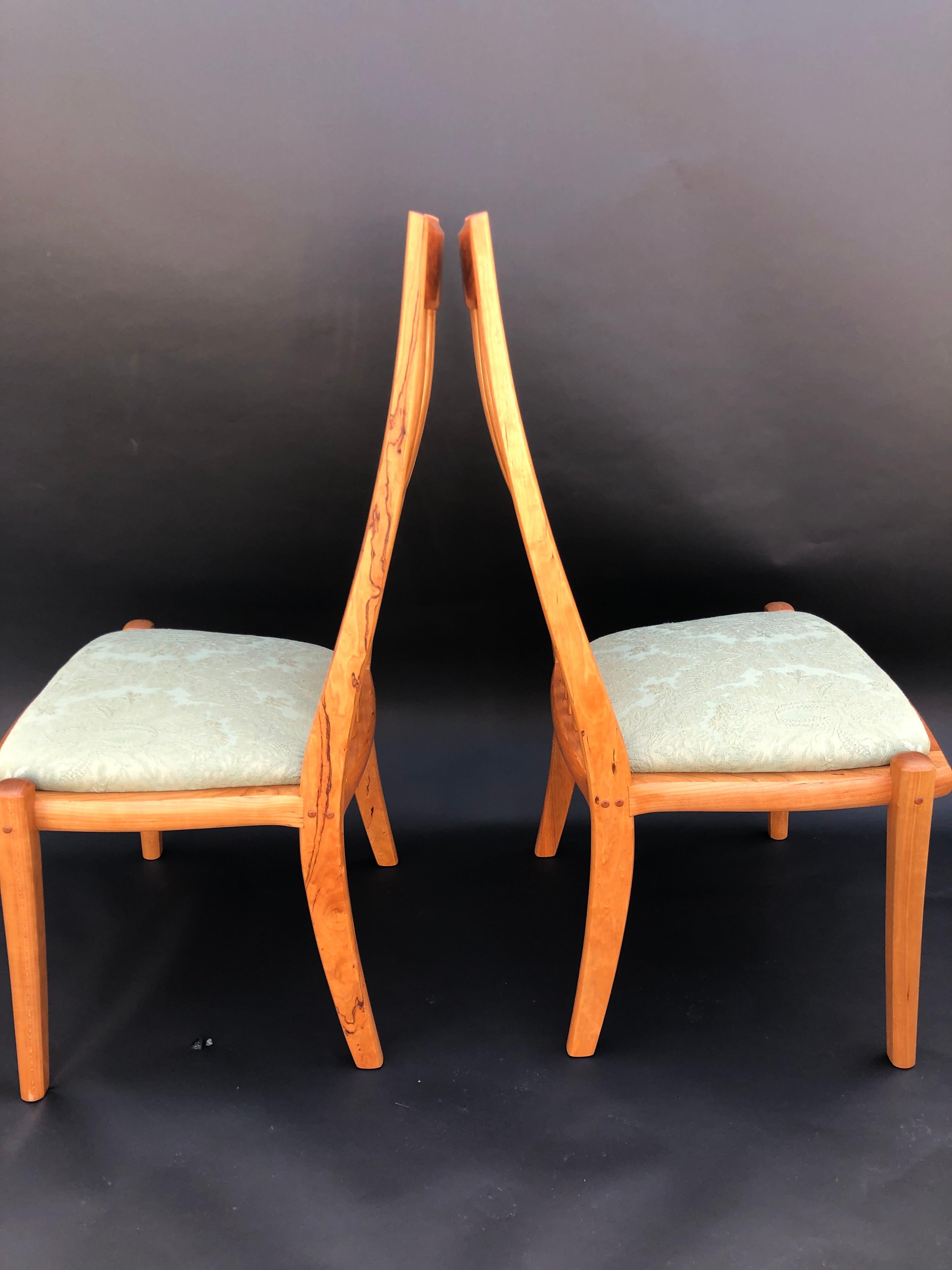 Set of Six Dining Chairs by Anthony Kahn In New Condition In Los Angeles, CA