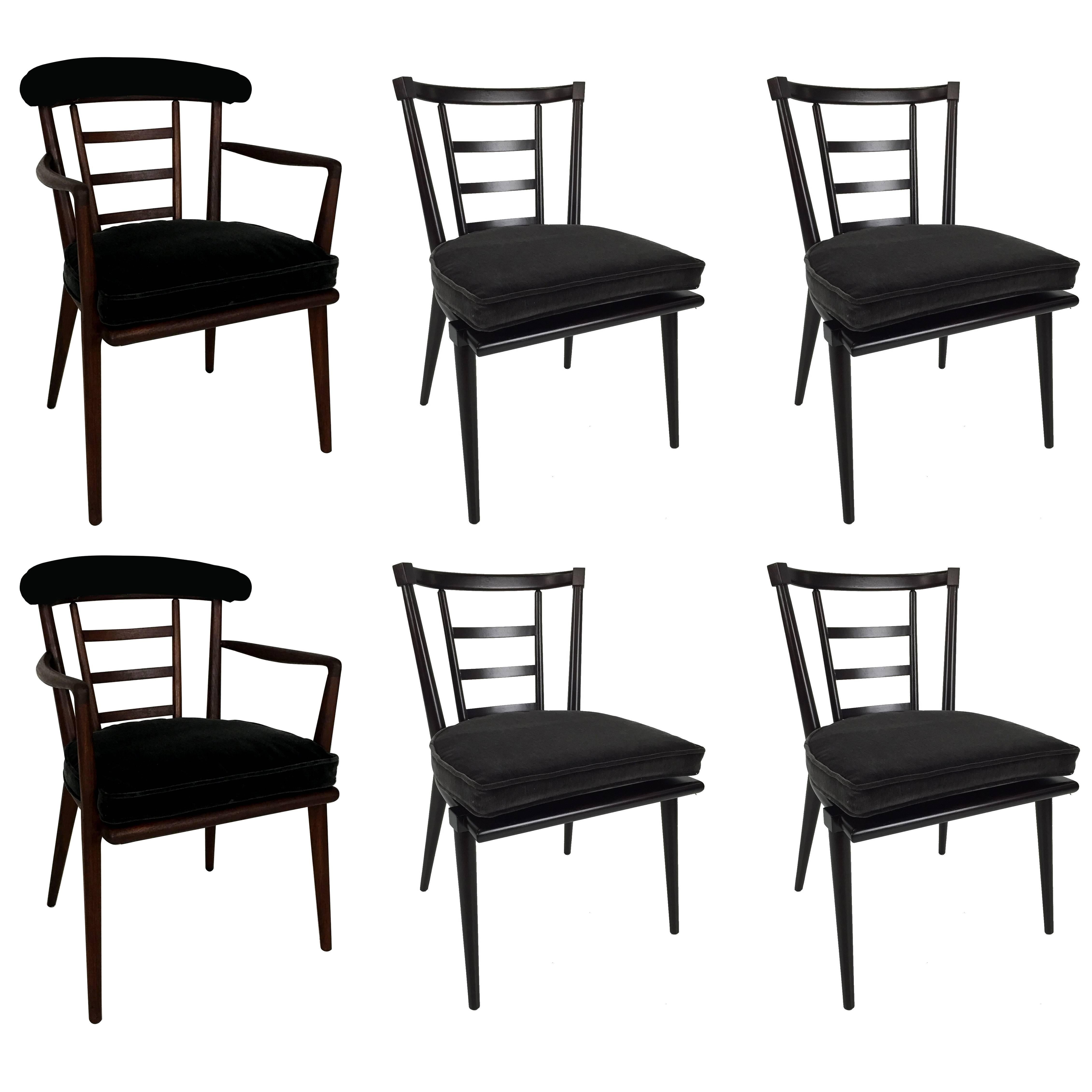 Set of Six Dining Chairs by Bert England for Johnson Furniture
