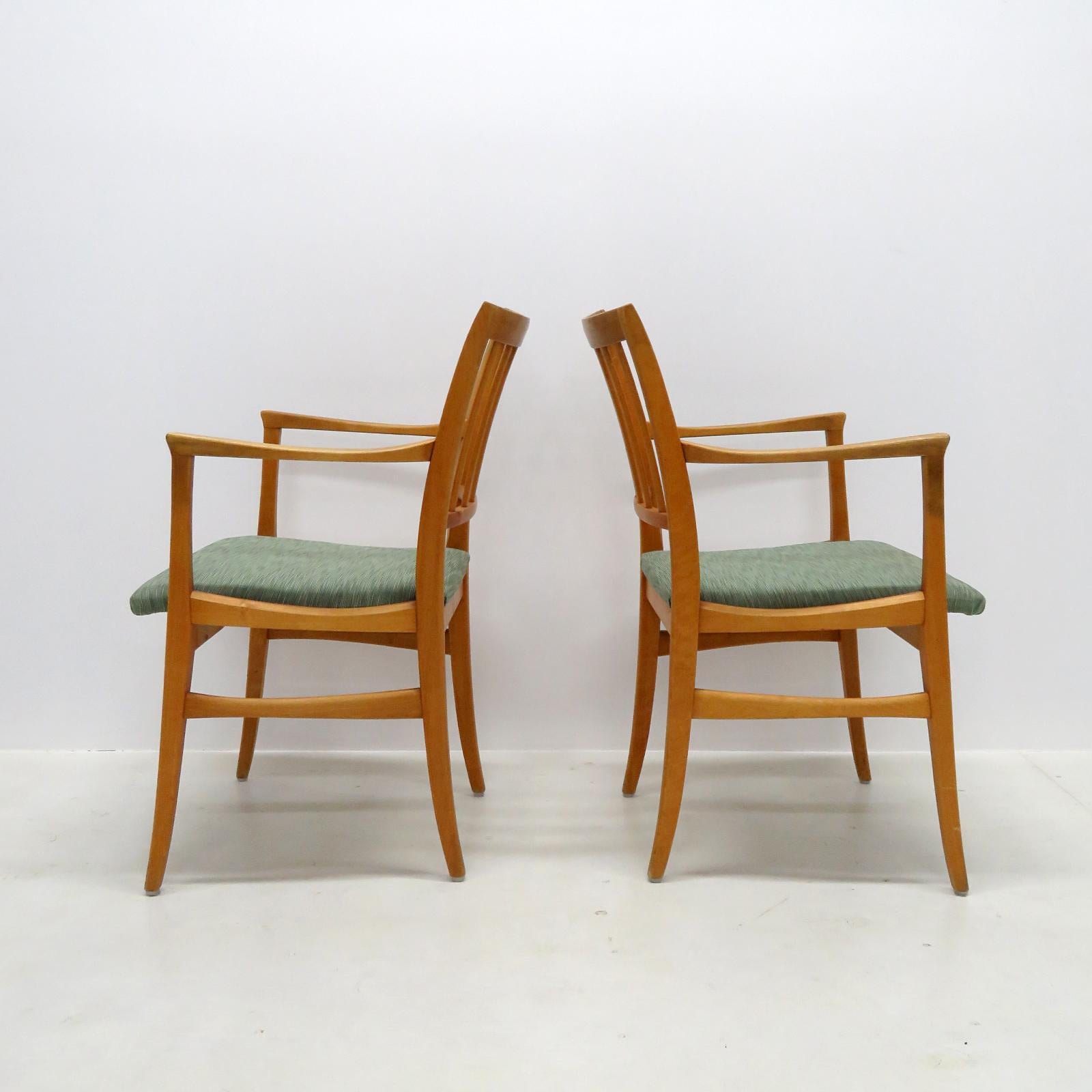 Suédois Ensemble de six chaises de salle à manger par Carl Malmsten, 1950 en vente