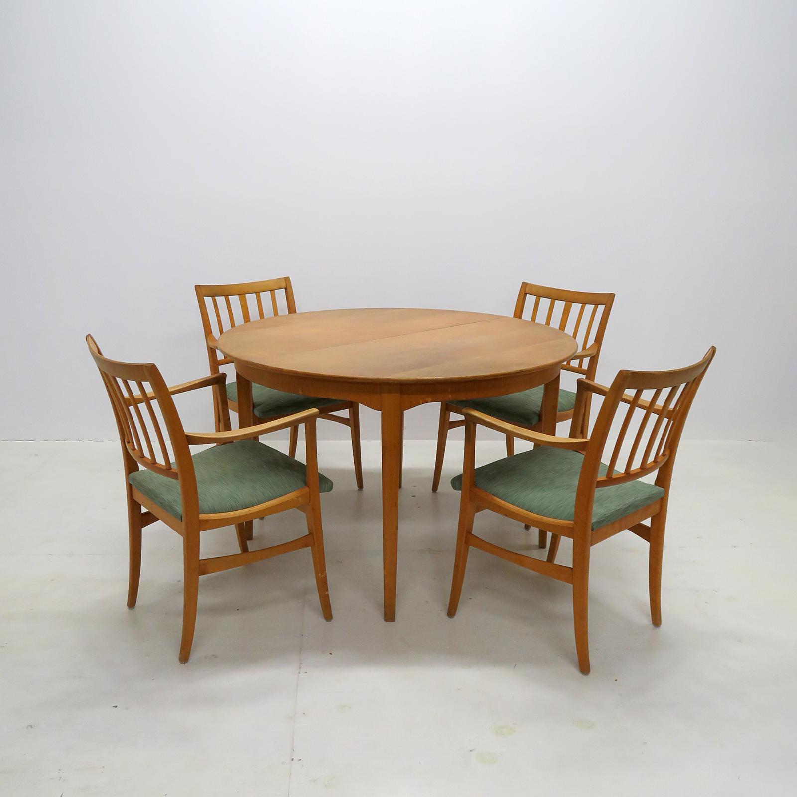 Hêtre Ensemble de six chaises de salle à manger par Carl Malmsten, 1950  en vente