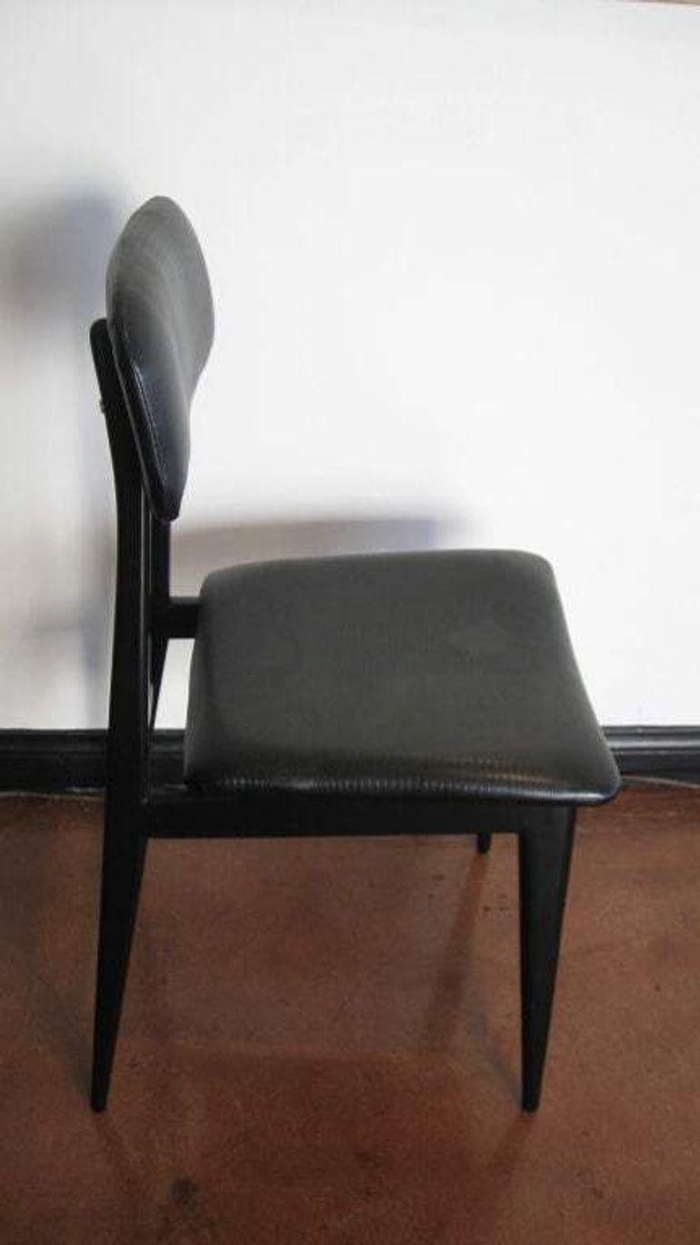 Metà XX secolo Set di sei sedie da pranzo di Carlo Di Carli e Gio Ponti in vendita