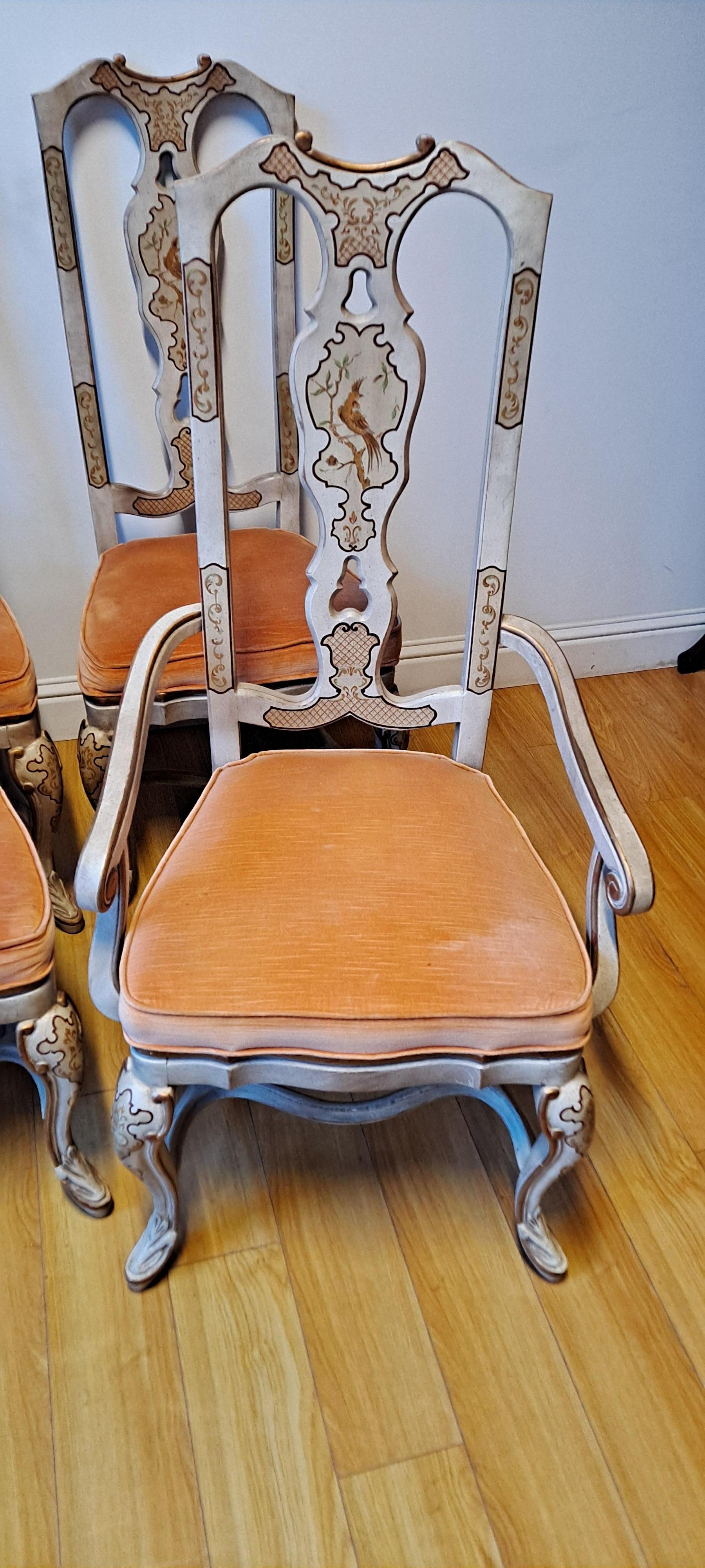 Set of Six Dining Chairs by Drexel Heritage Collection In Good Condition For Sale In San Francisco, CA