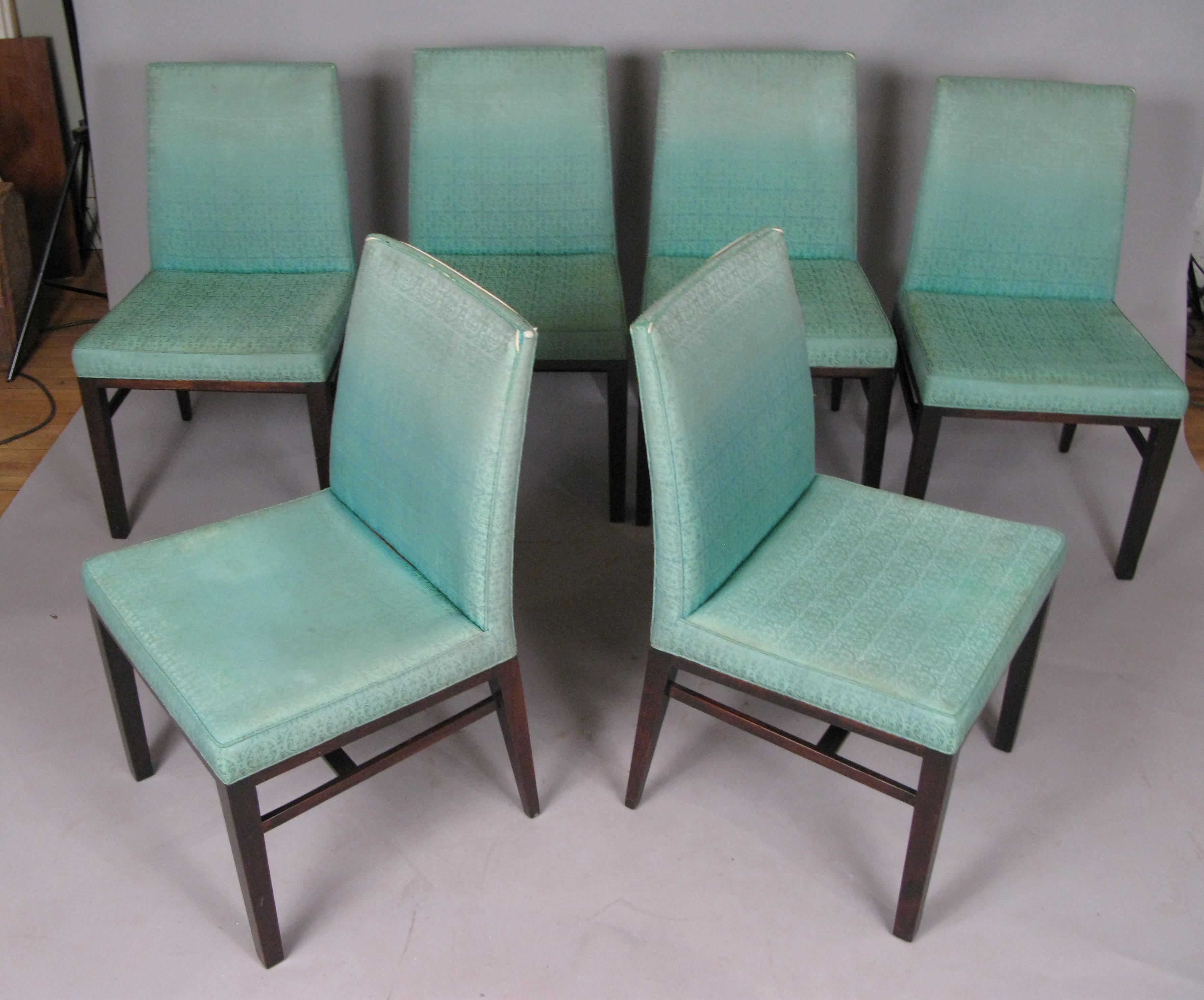 Set of Six Dining Chairs by Edward Wormley for Dunbar In Good Condition In Hudson, NY