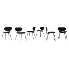 Set of six dining chairs by Florence Knoll for Knoll International, USA 1960s.