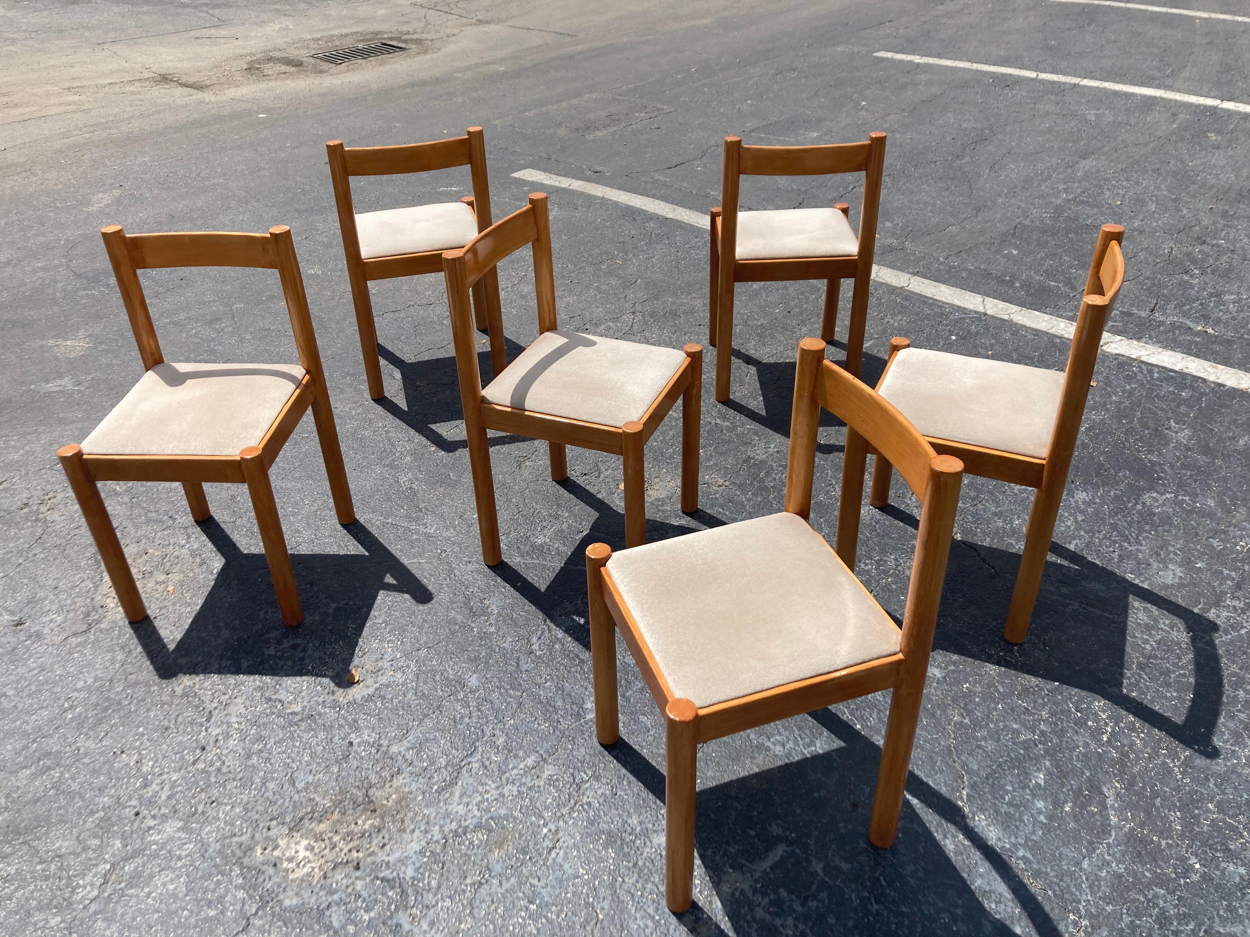 American Set of Six Dining Chairs by Gordon International For Sale