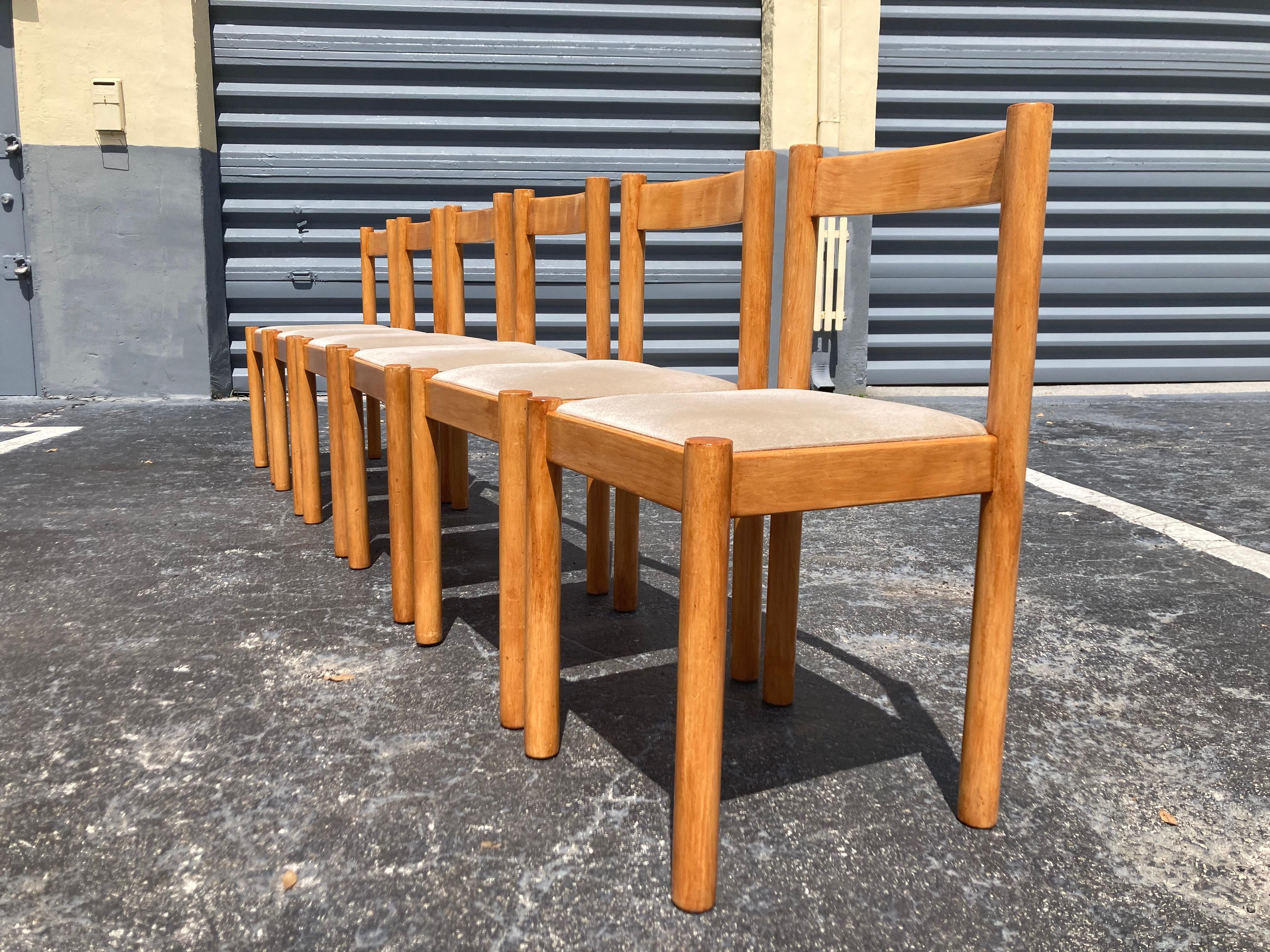 Late 20th Century Set of Six Dining Chairs by Gordon International For Sale