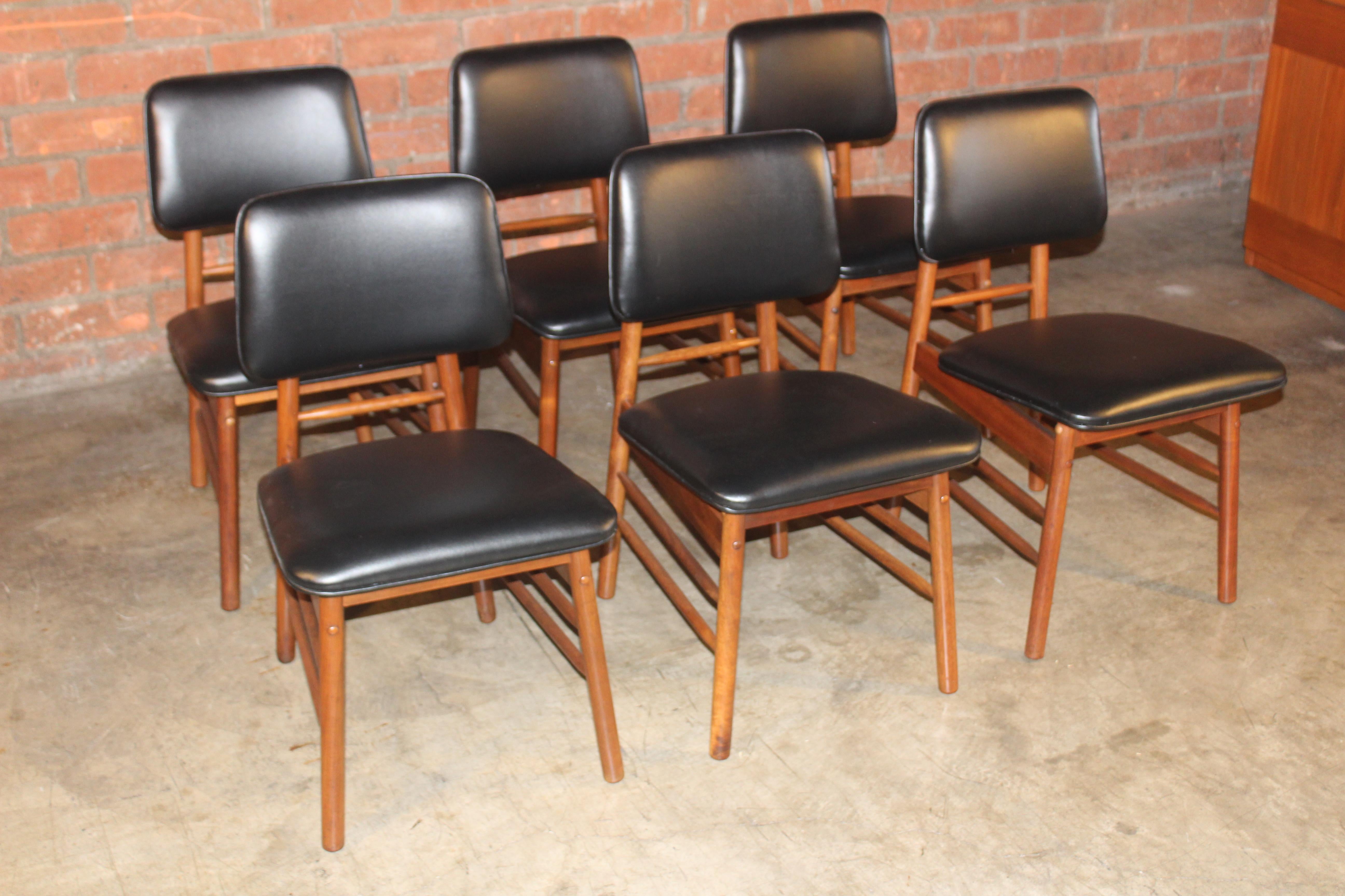 Set of Six Dining Chairs by Greta Grossman, 1950s For Sale 2