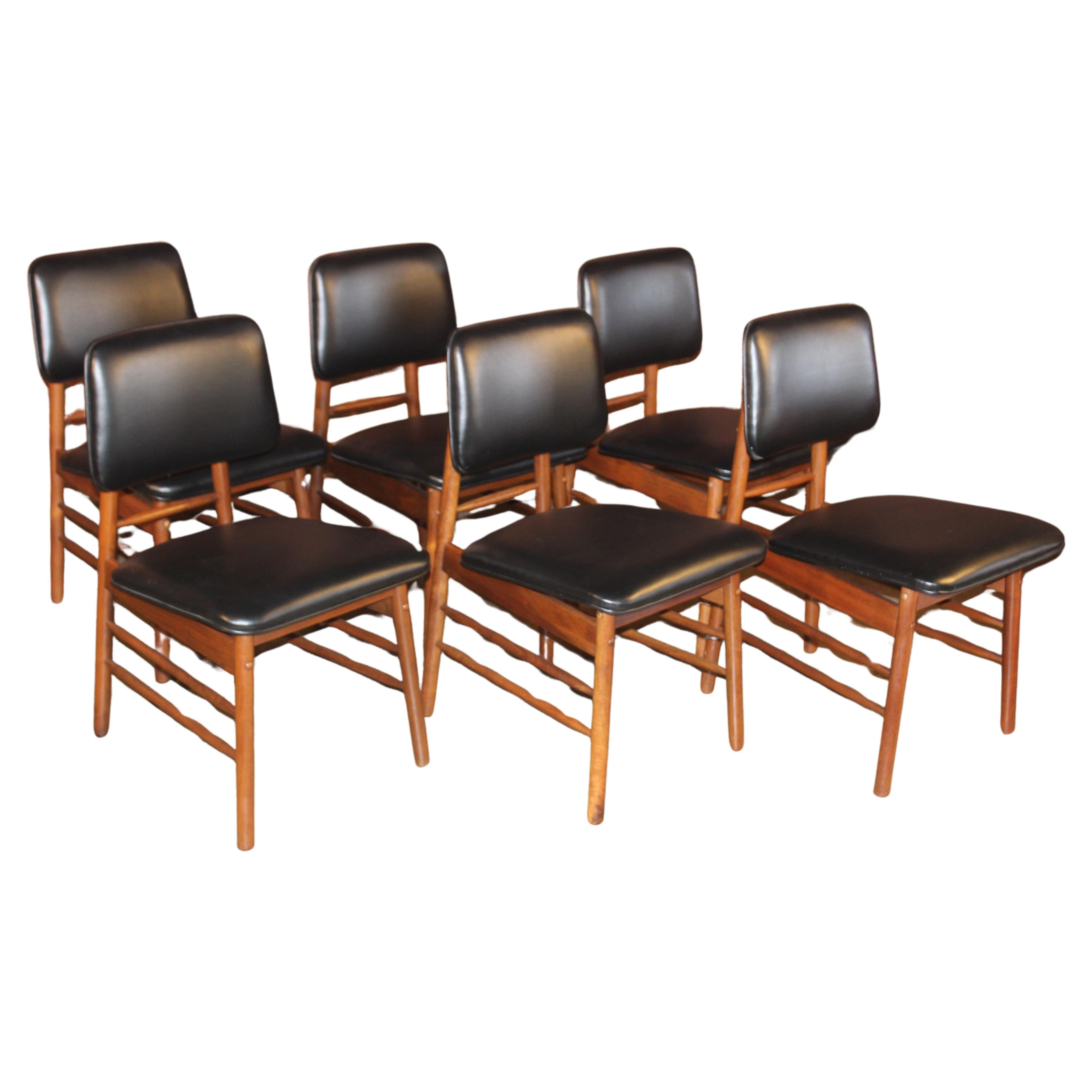 Set of Six Dining Chairs by Greta Grossman, 1950s