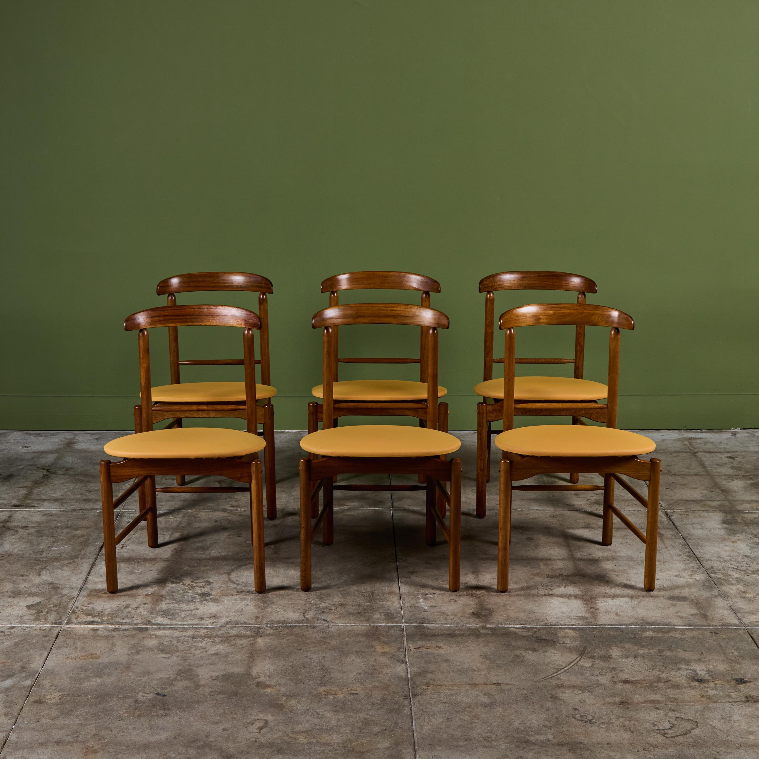 Américain Ensemble de six chaises de salle à manger par Greta M. I&M pour Glenn of California en vente
