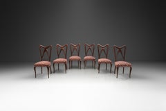 Set of Six Dining Chairs by Guglielmo Ulrich (Attr.), Italy 1950s