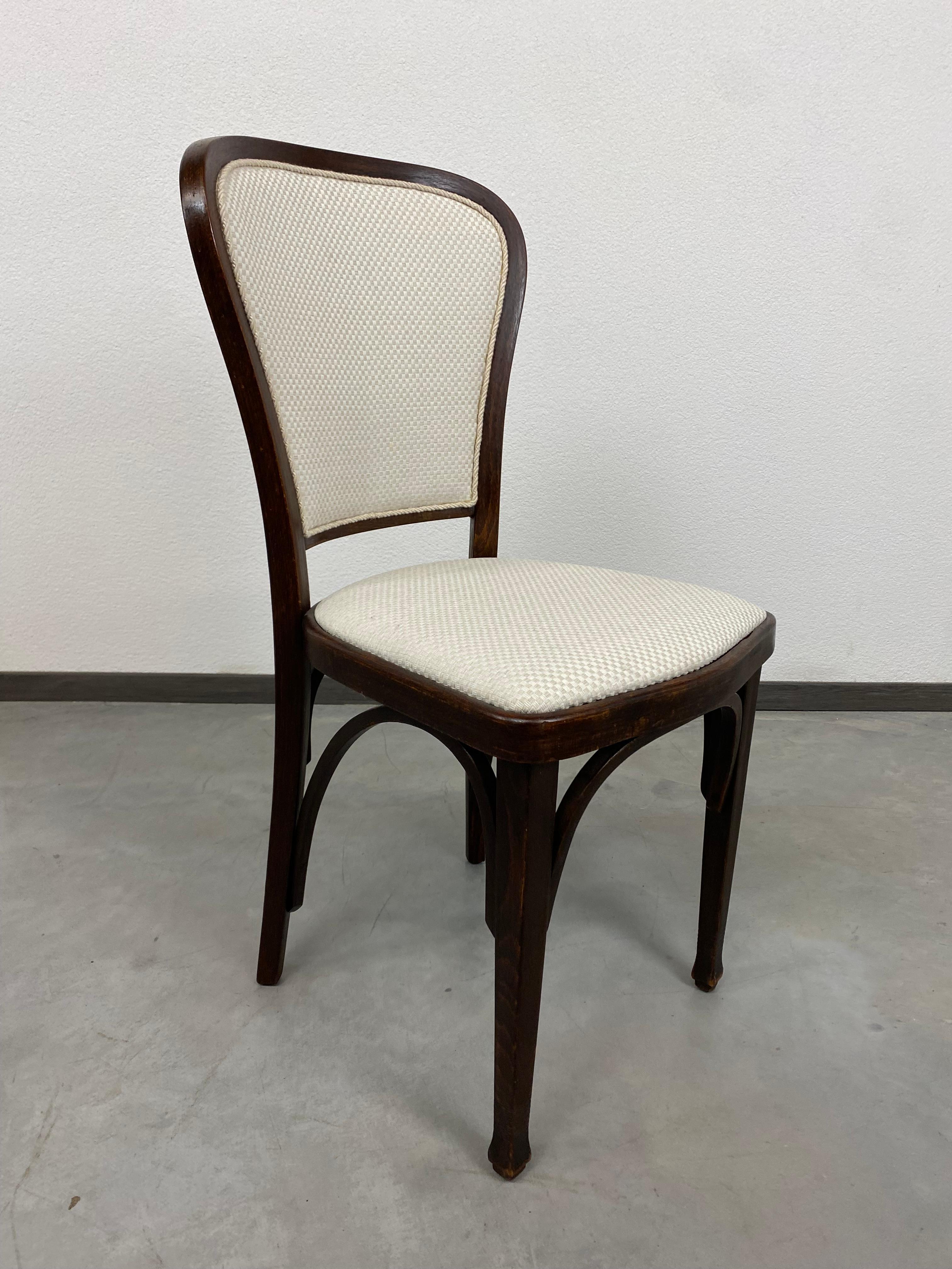 Early 20th Century Set of Six Dining Chairs by Gustav Siegel for Thonet