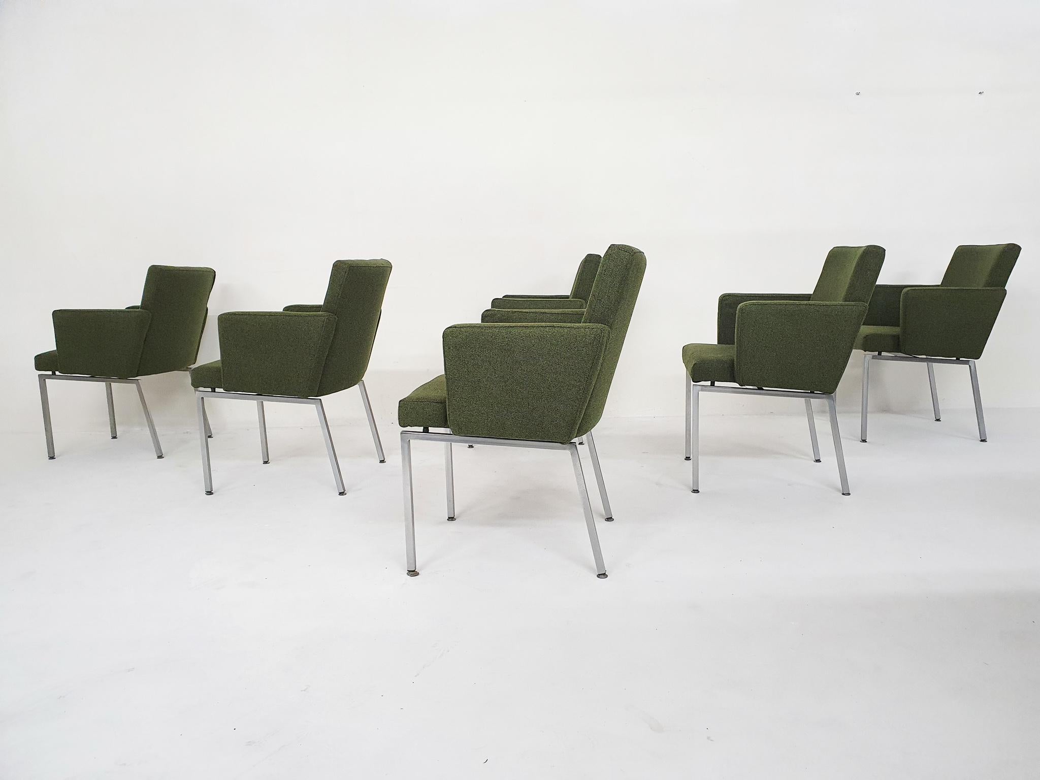 Mid-20th Century Set of Six Dining Chairs by Hein Salomonson for AP Originals, NL 1960's