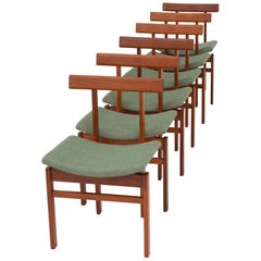 Set of five Dining Chairs by Inger Klingenberg