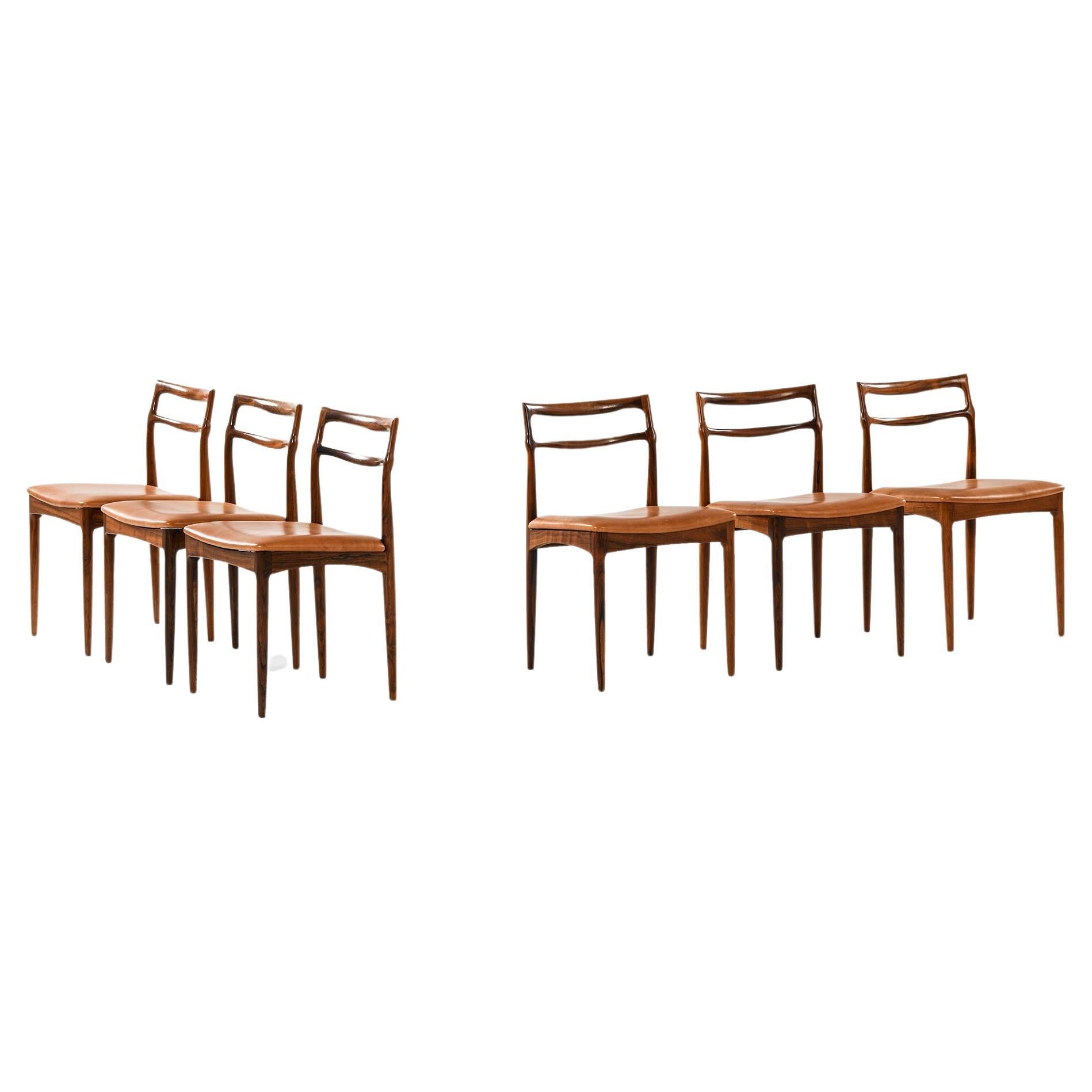 Set of Six Dining Chairs by Johannes Andersen, 1960s in vendita