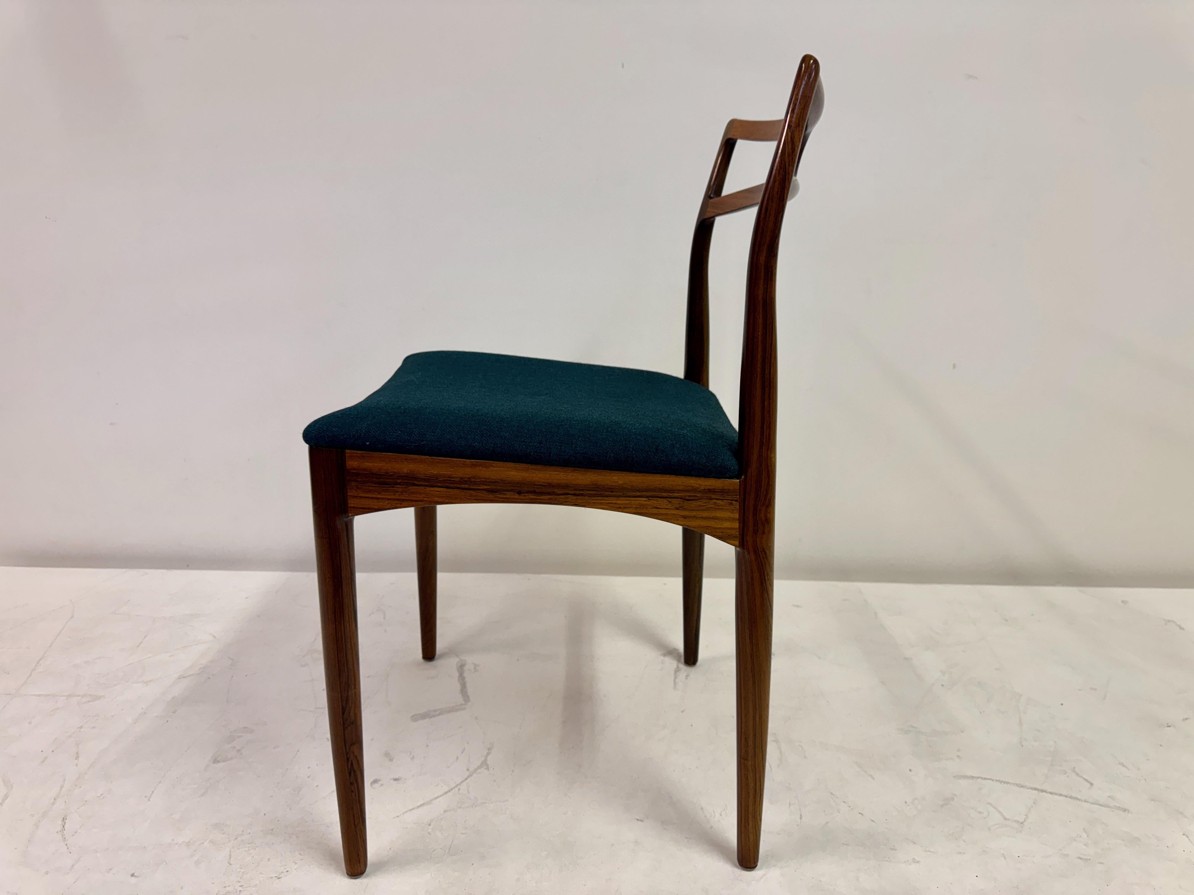 Set di sei sedie da pranzo di Johannes Andersen per Christian Linneberg, Danimarca in vendita 7