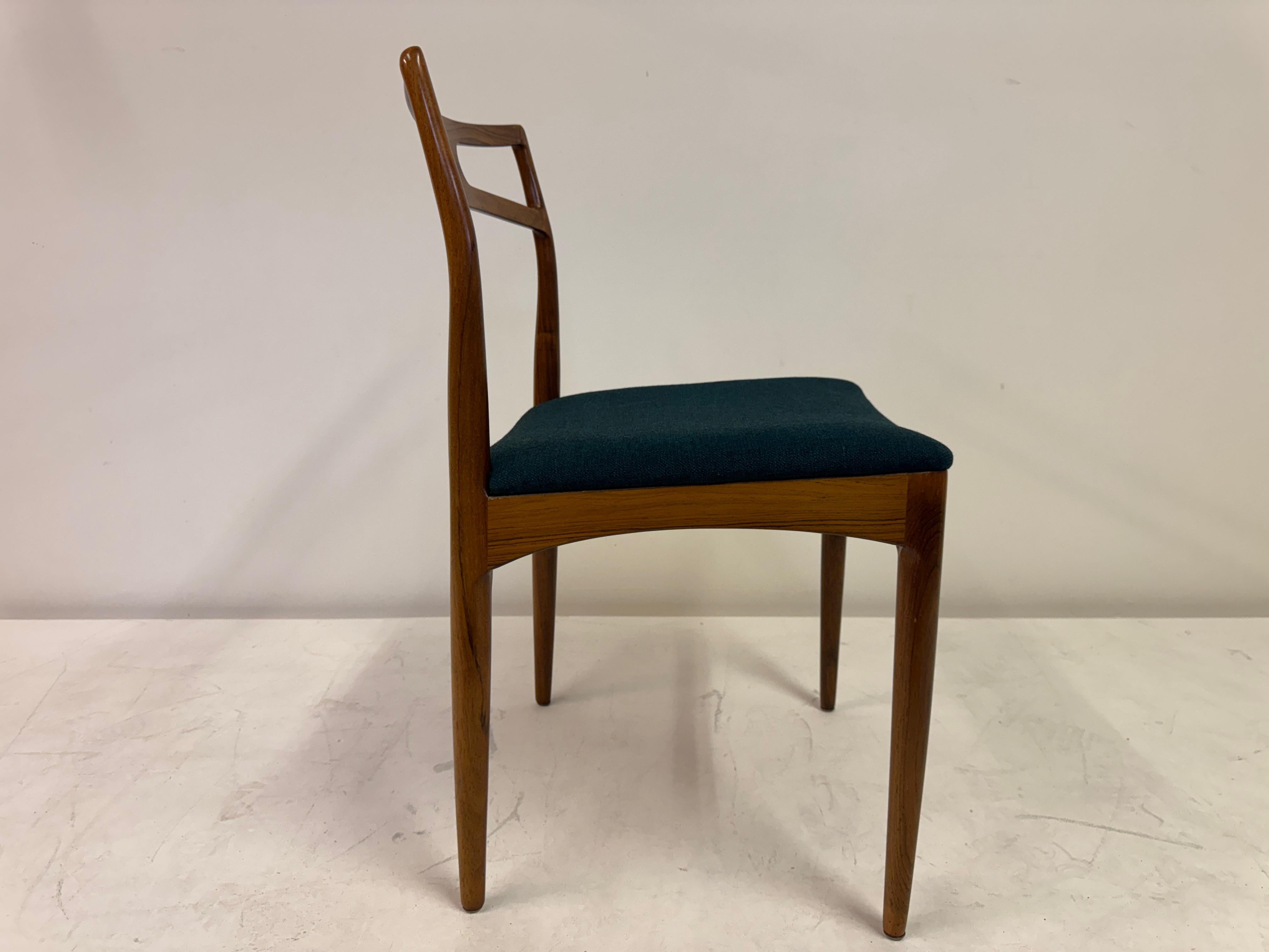 Set di sei sedie da pranzo di Johannes Andersen per Christian Linneberg, Danimarca in vendita 10