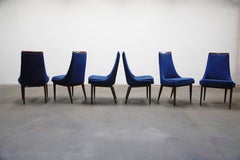 Set of Six Dining Chairs by Kipp Stewart for Calvin Furniture, circa 1960