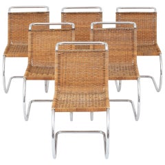 Set of Six Dining Chairs by Ludwig Mies van der Rohe