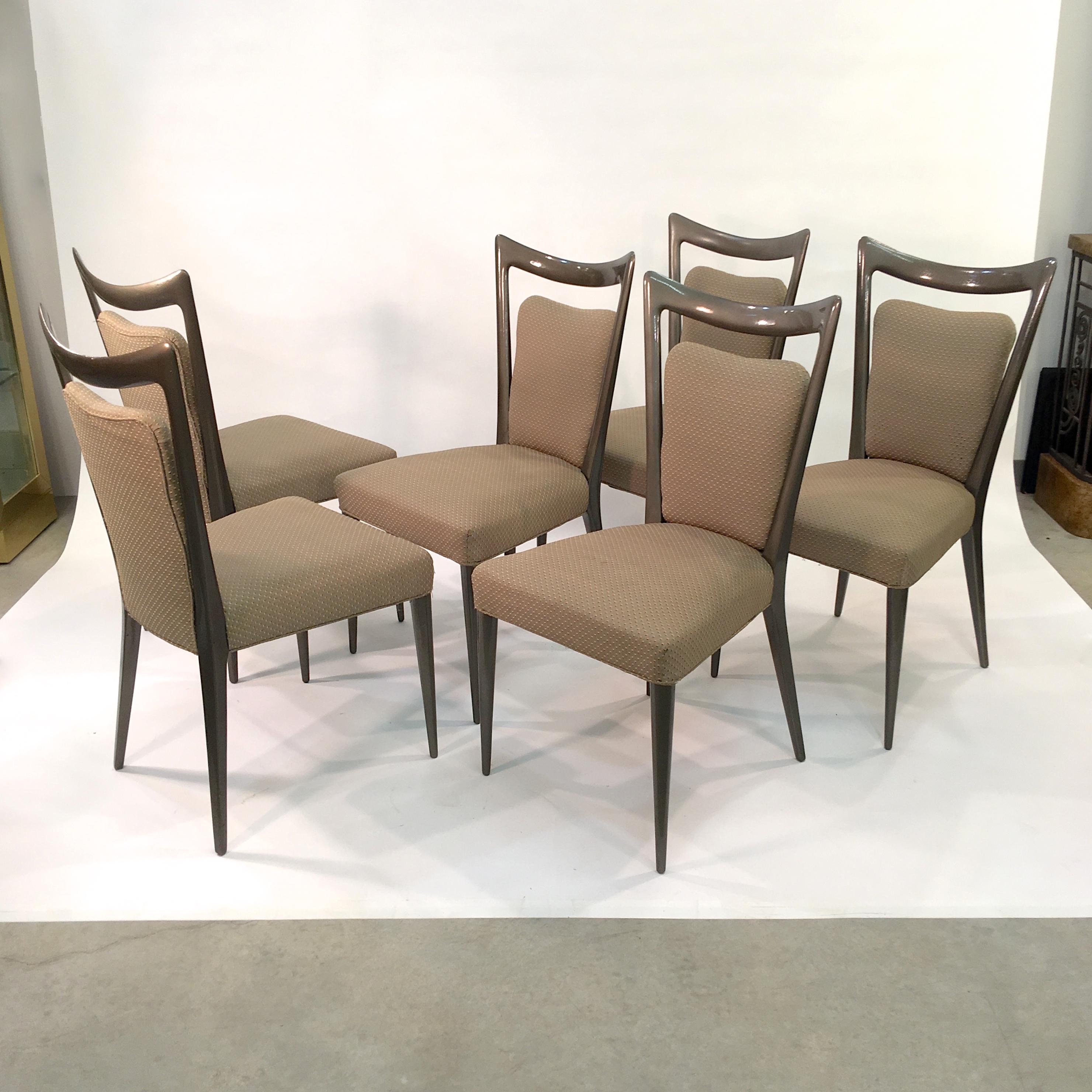 Set of Six Dining Chairs by Melchiorre Bega & Mario Gottardi 4