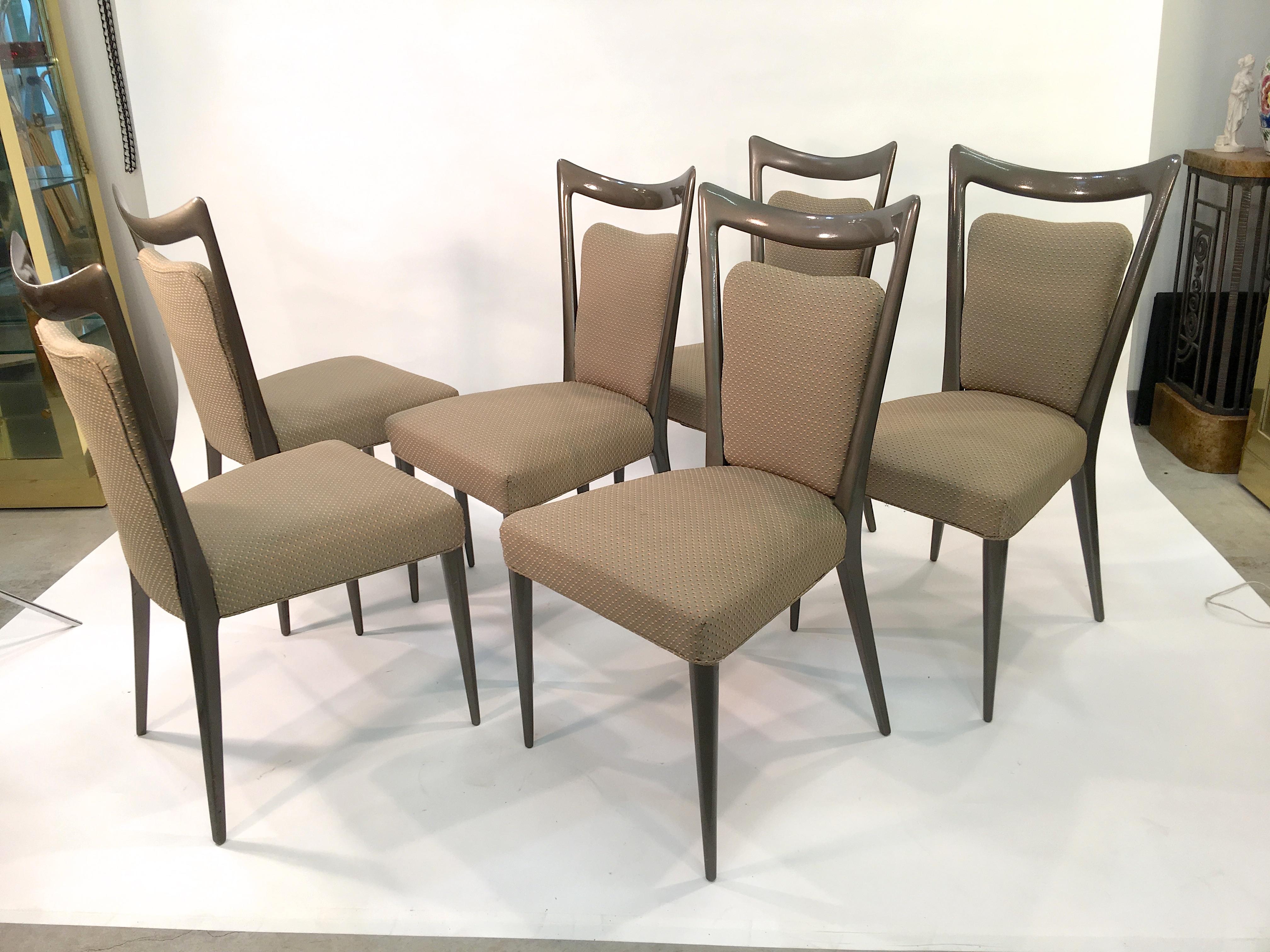 Set of Six Dining Chairs by Melchiorre Bega & Mario Gottardi 5
