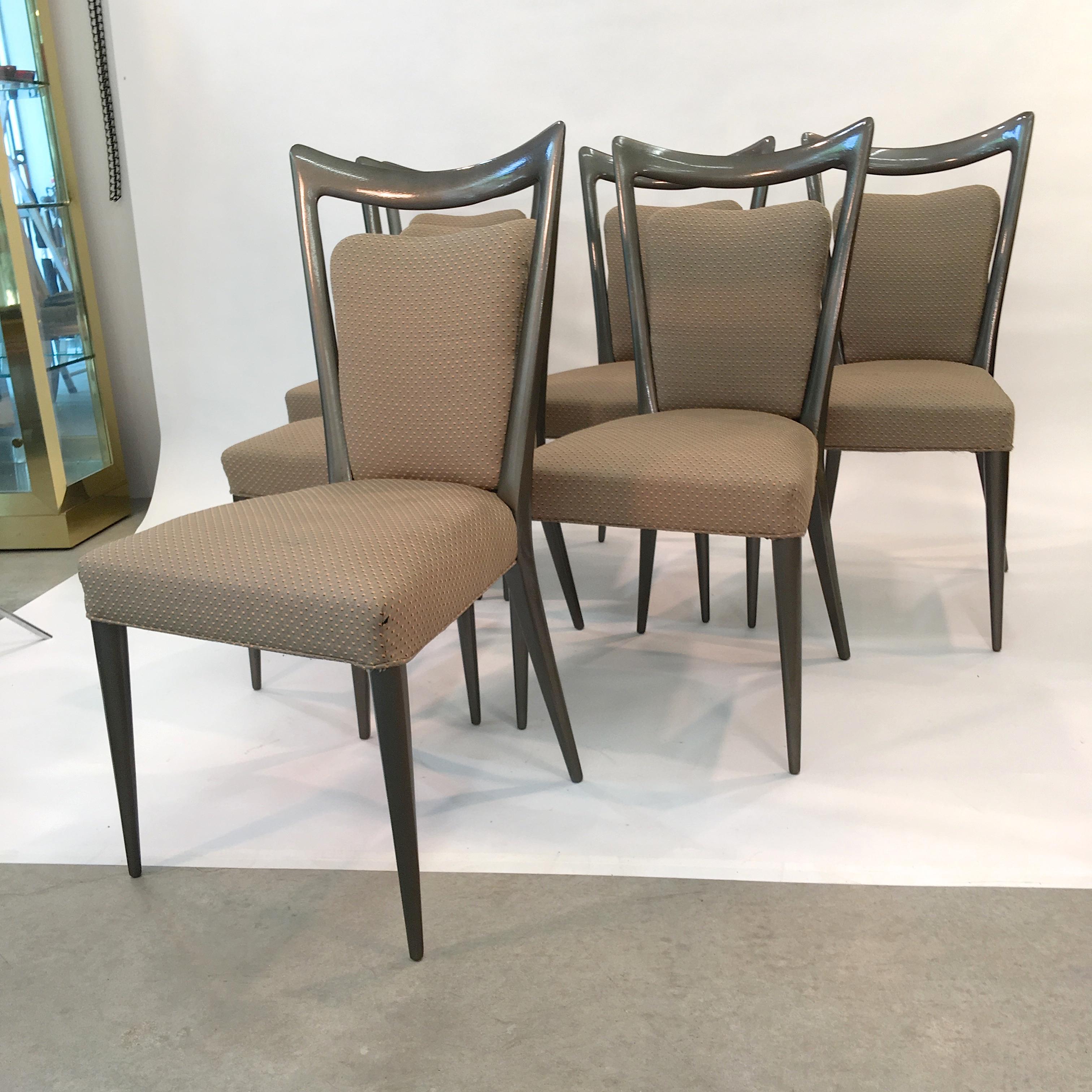 Set of Six Dining Chairs by Melchiorre Bega & Mario Gottardi 9